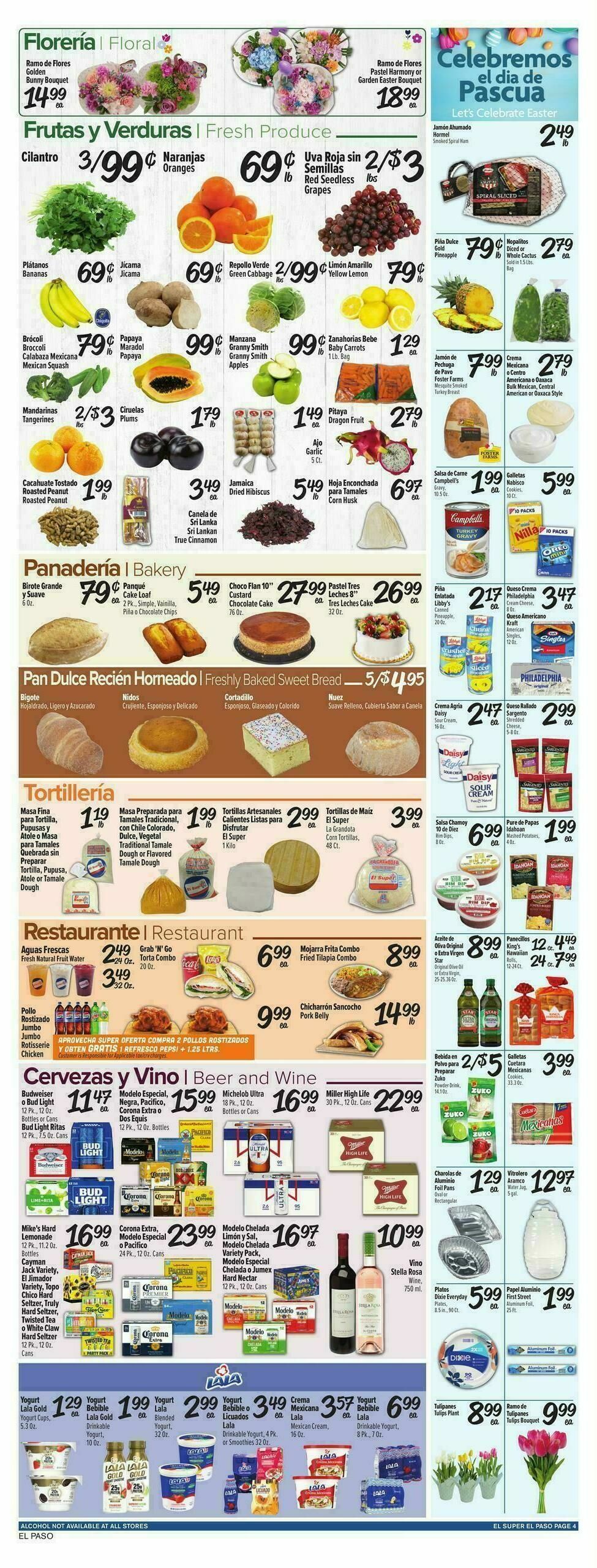El Super Markets Weekly Ad from April 1