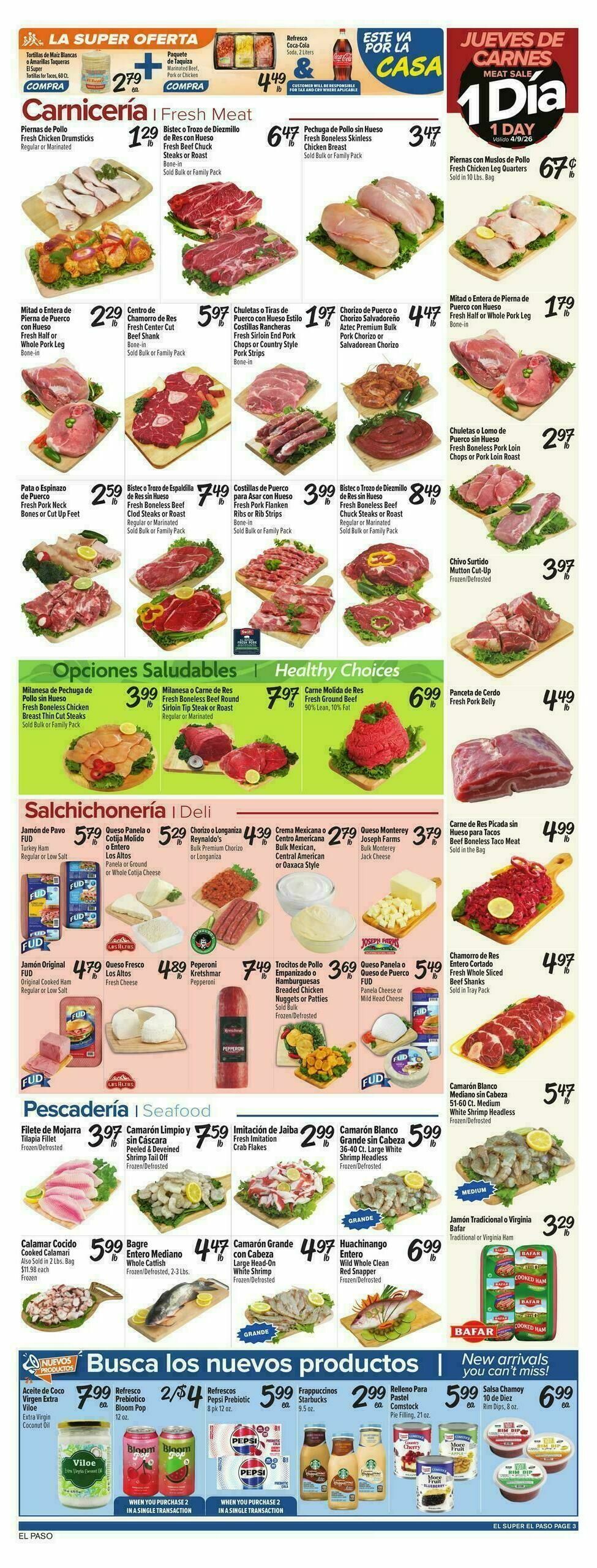 El Super Markets Weekly Ad from April 8