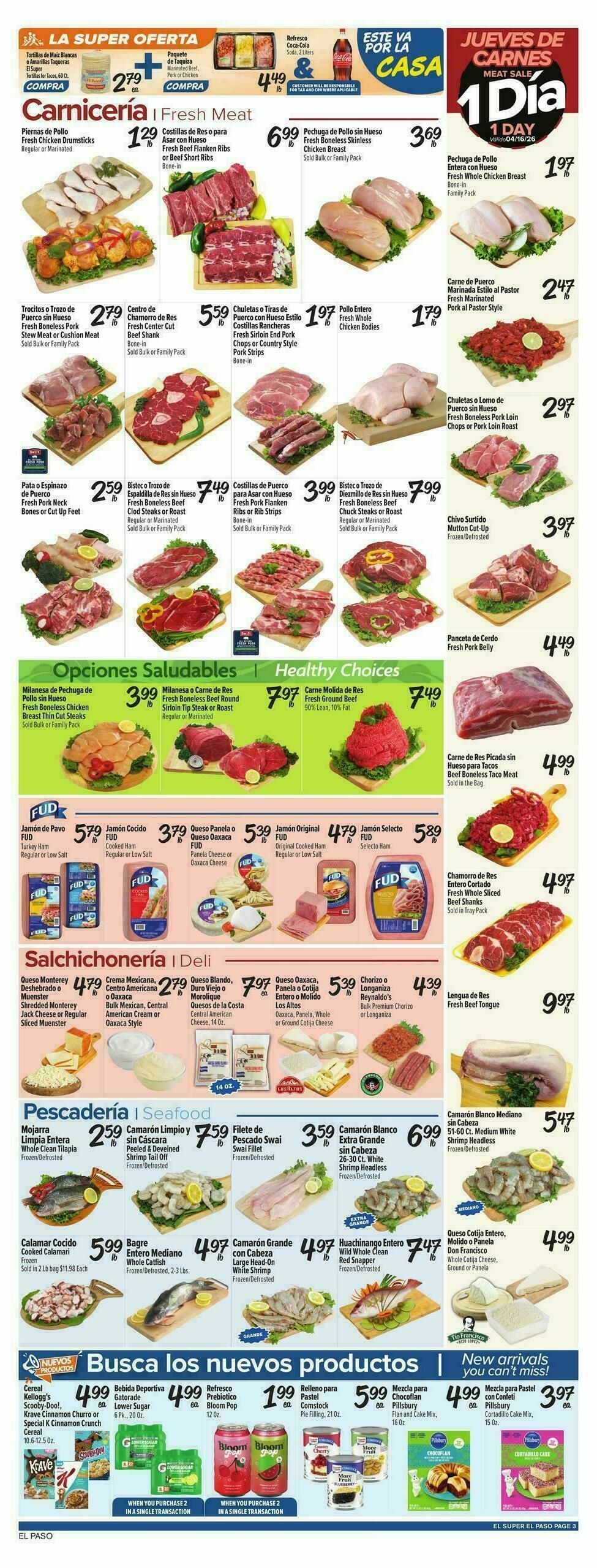 El Super Markets Weekly Ad from April 15