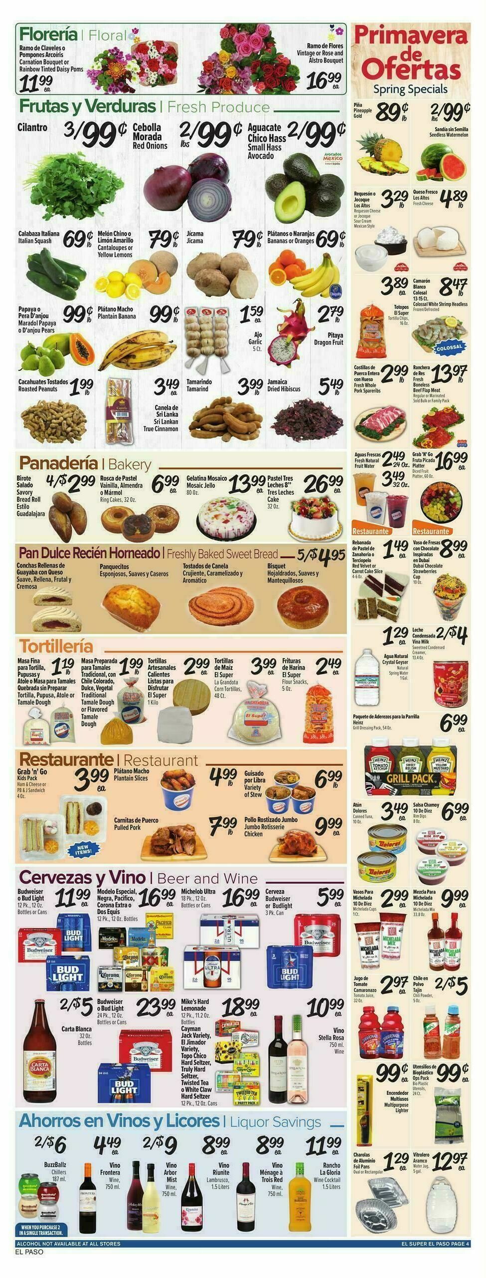 El Super Markets Weekly Ad from April 15