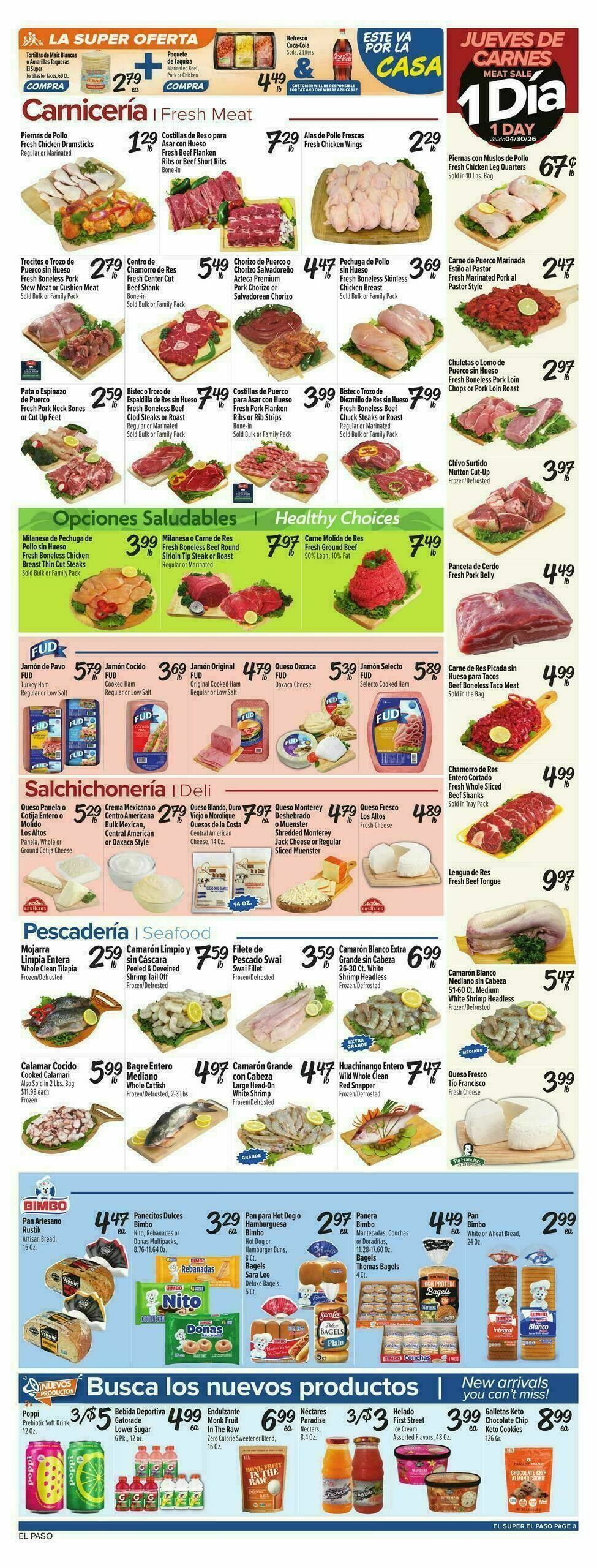 El Super Markets Weekly Ad from April 29