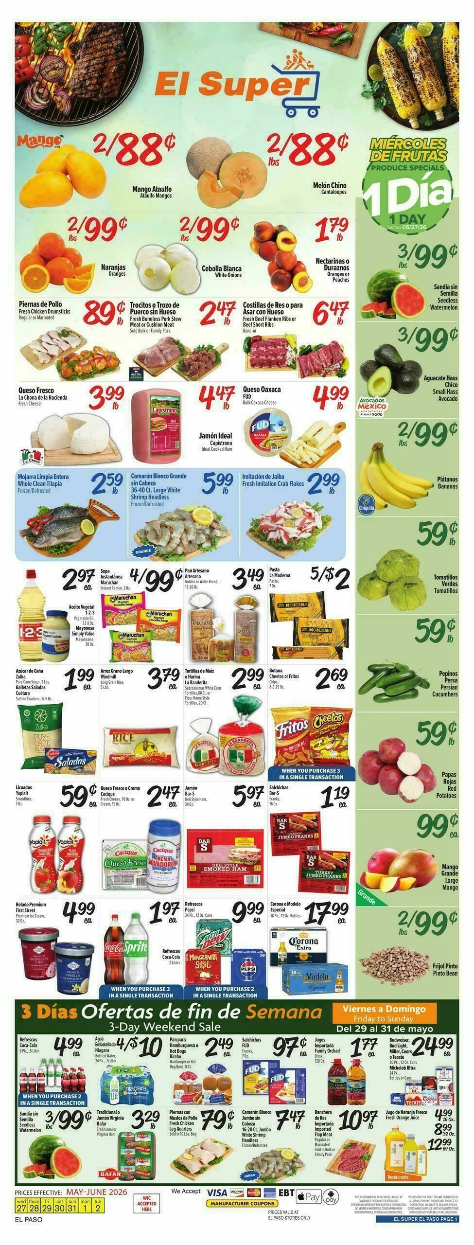 El Super Markets Weekly Ad from May 27