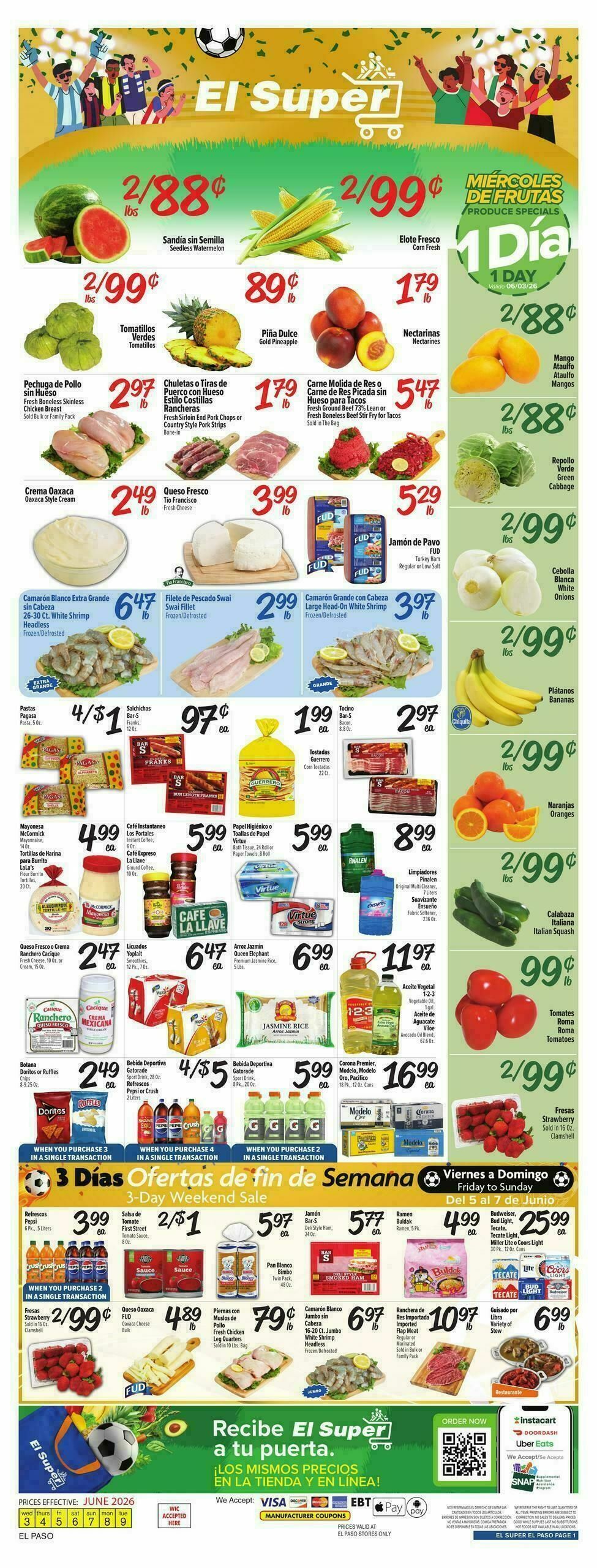 El Super Markets Weekly Ad from June 3