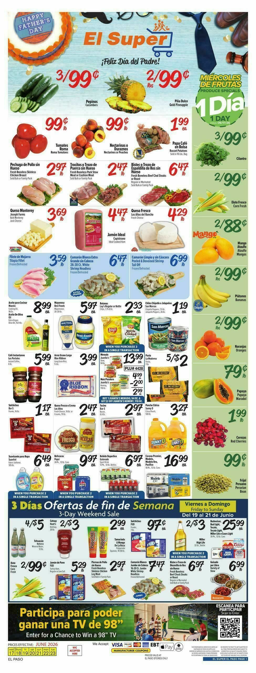 El Super Markets Weekly Ad from June 17