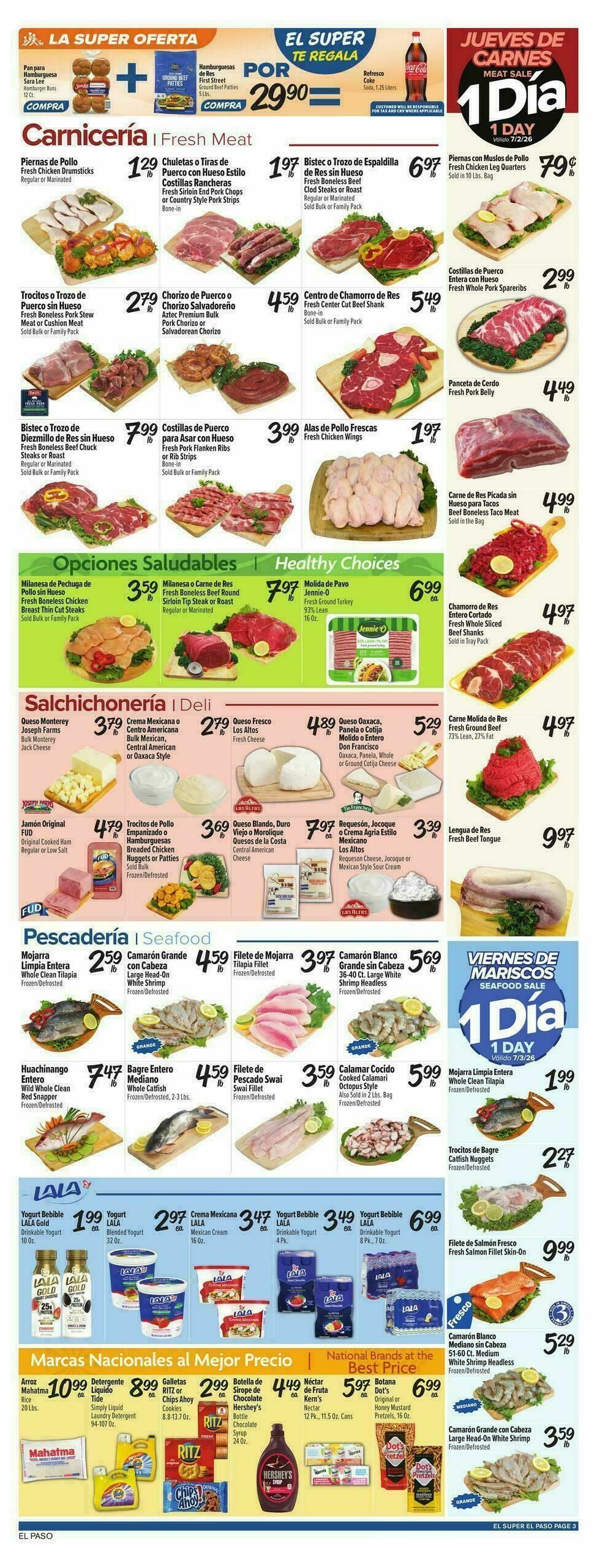 El Super Markets Weekly Ad from July 1