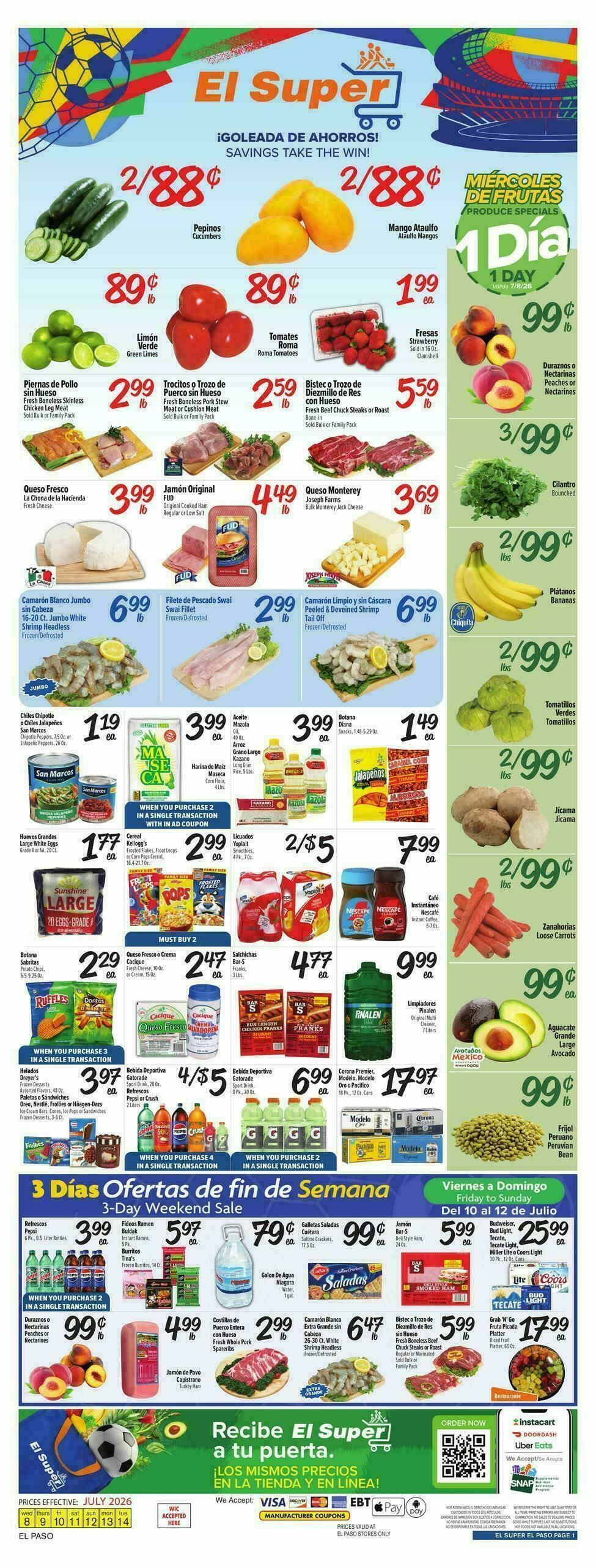 El Super Markets Weekly Ad from July 8