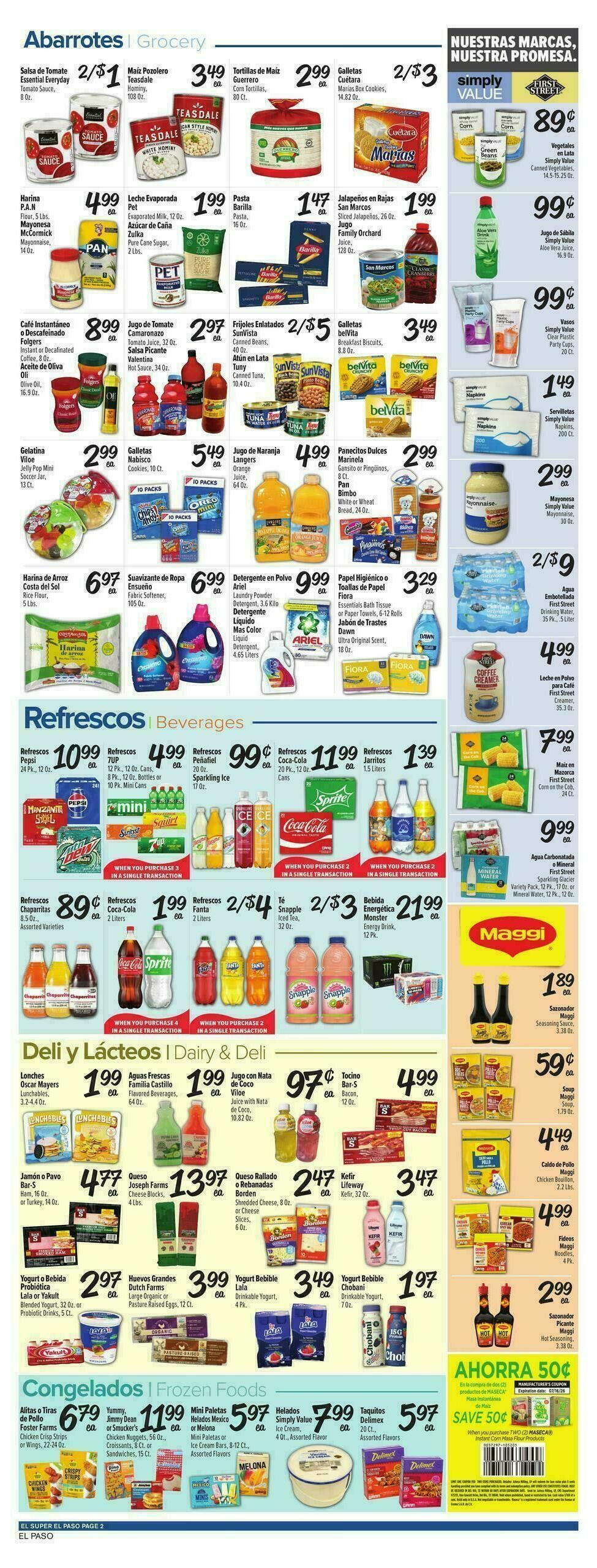 El Super Markets Weekly Ad from July 8