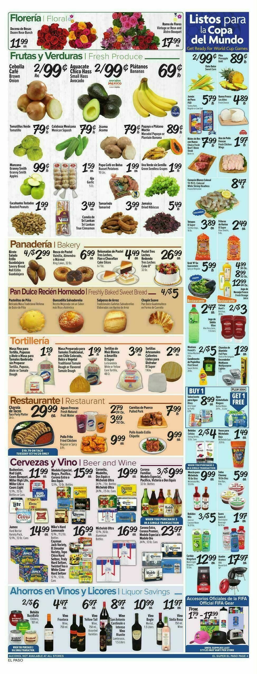 El Super Markets Weekly Ad from July 8