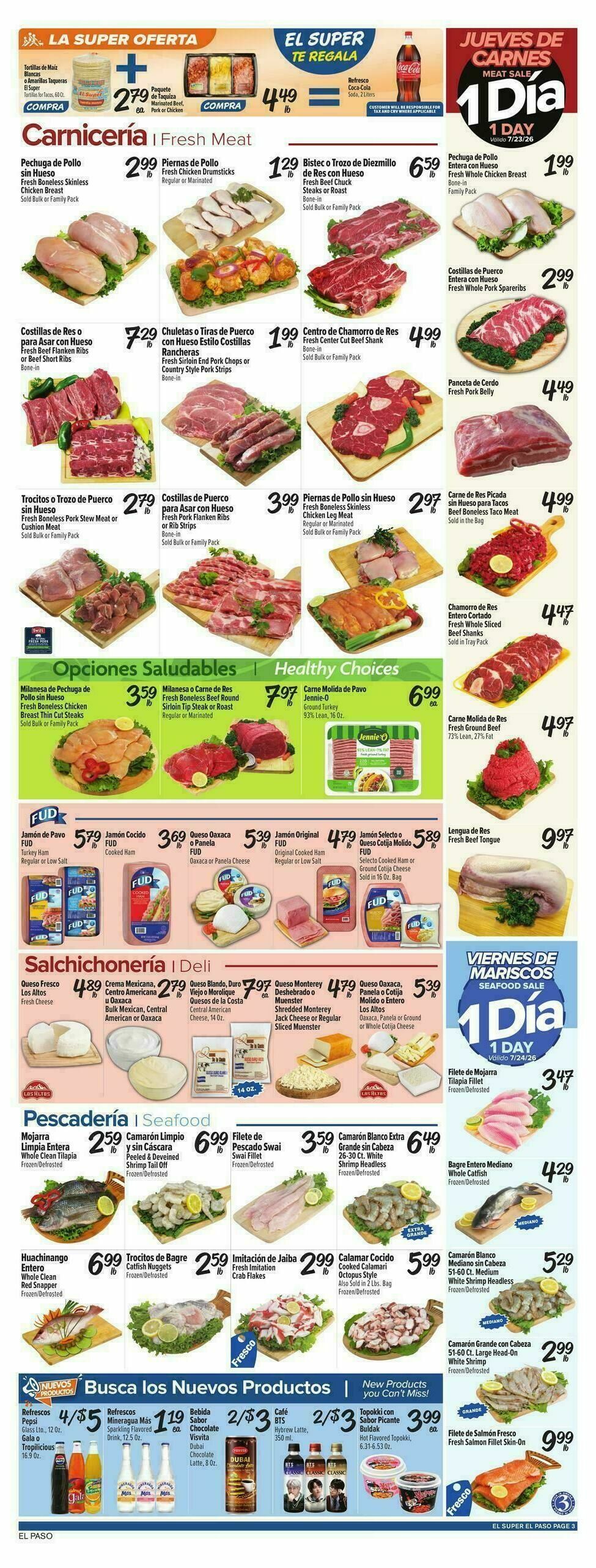 El Super Markets Weekly Ad from July 22