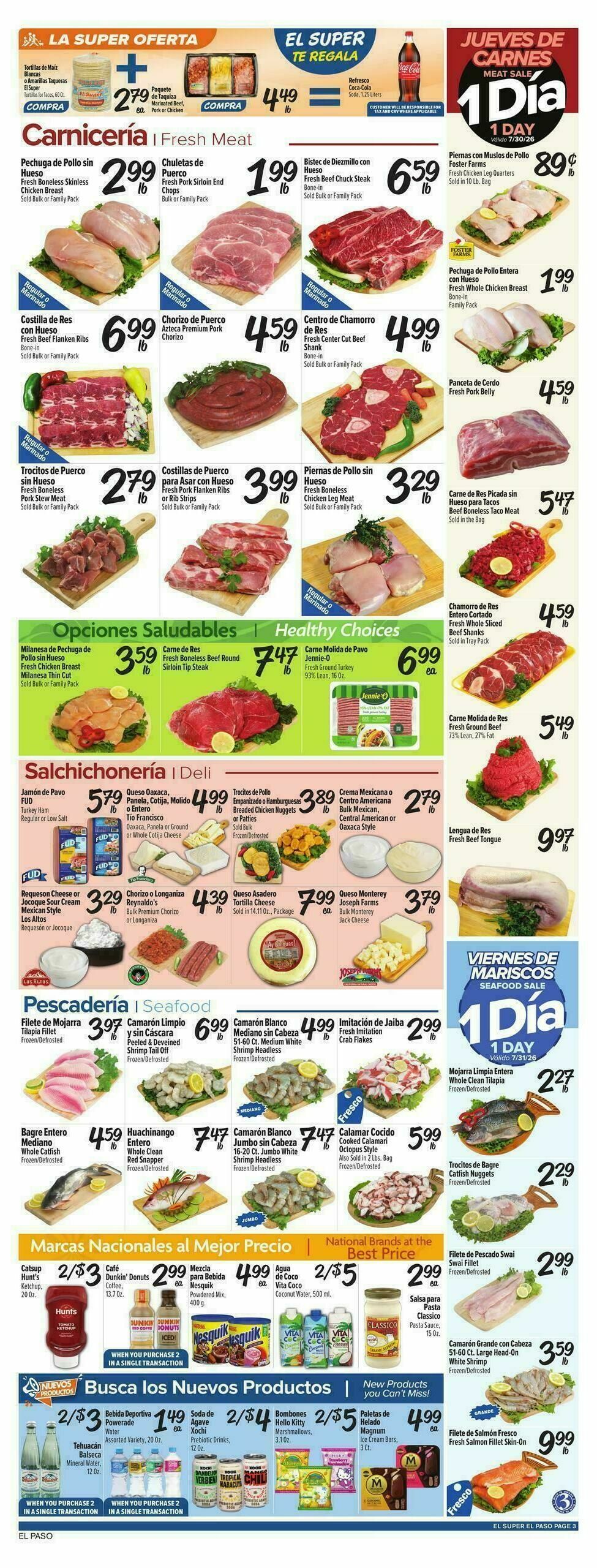 El Super Markets Weekly Ad from July 29