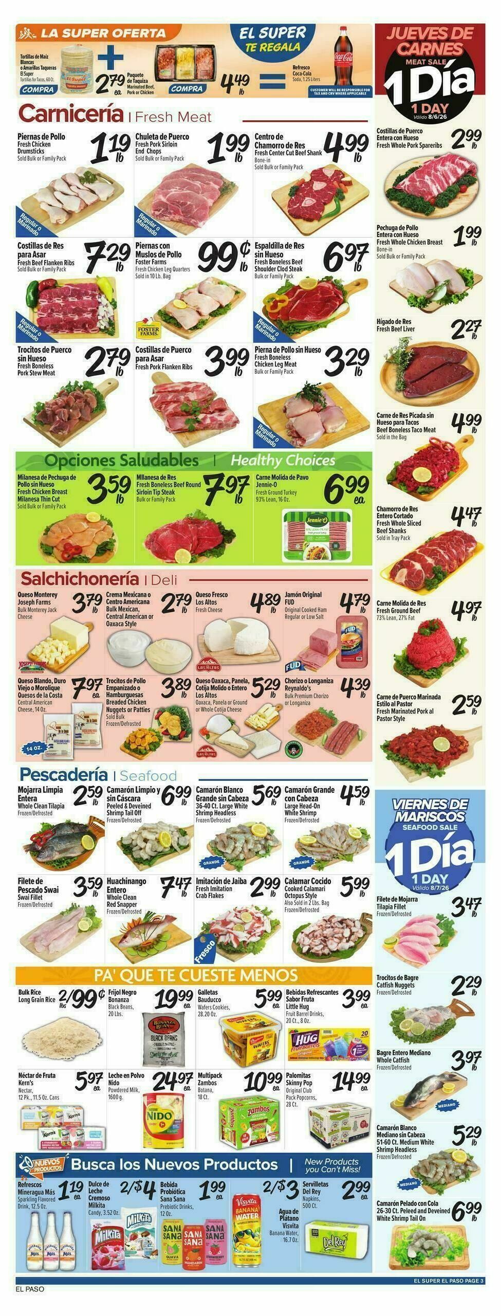 El Super Markets Weekly Ad from August 5