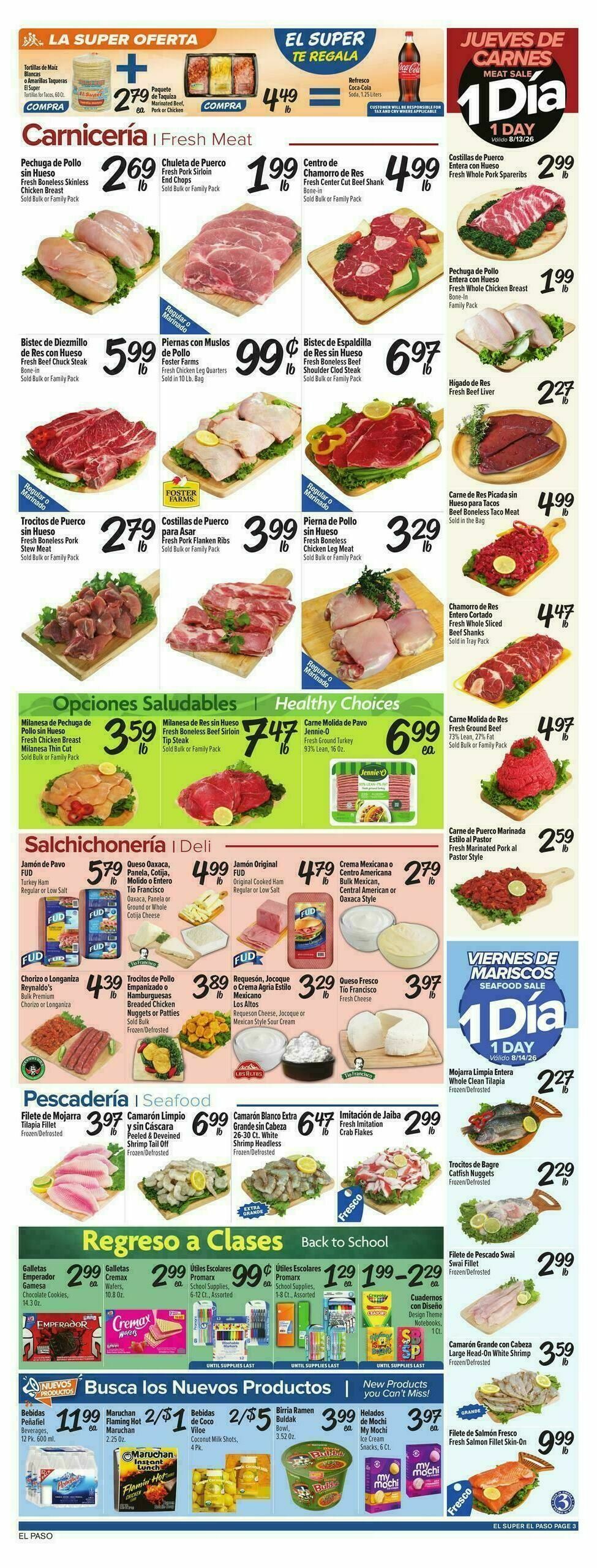 El Super Markets Weekly Ad from August 12