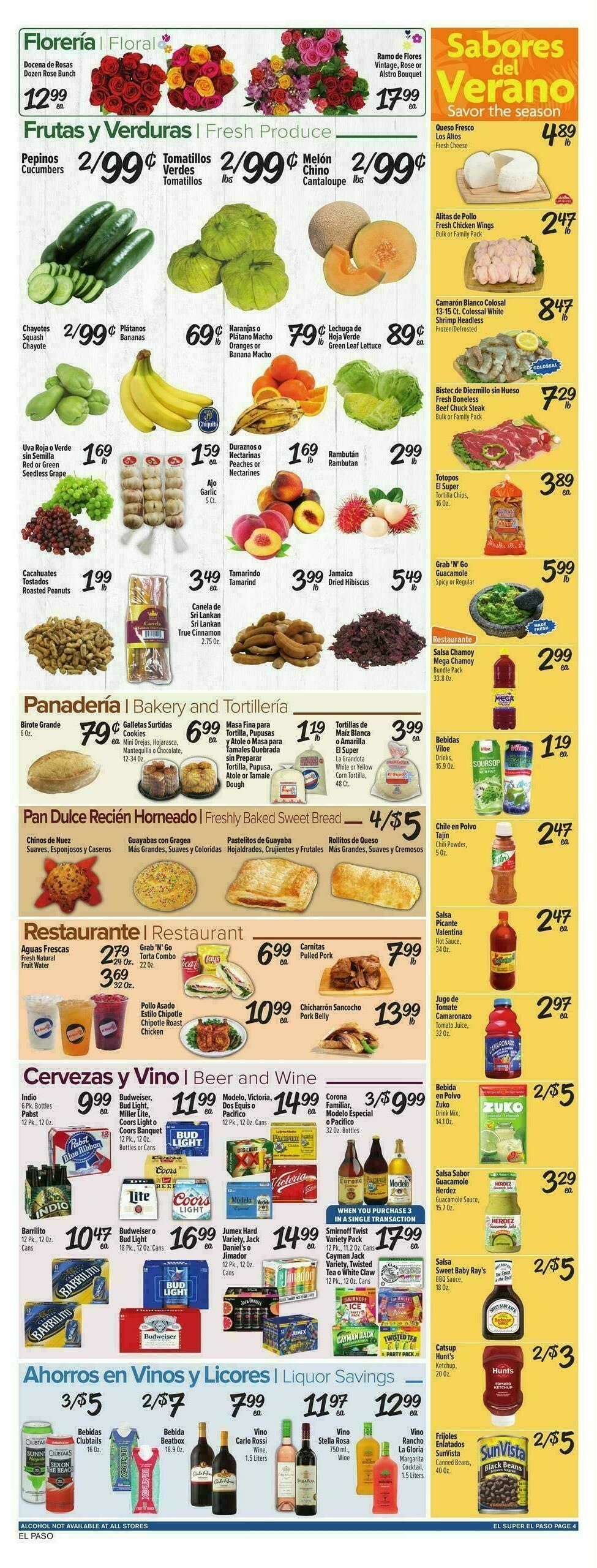 El Super Markets Weekly Ad from August 12