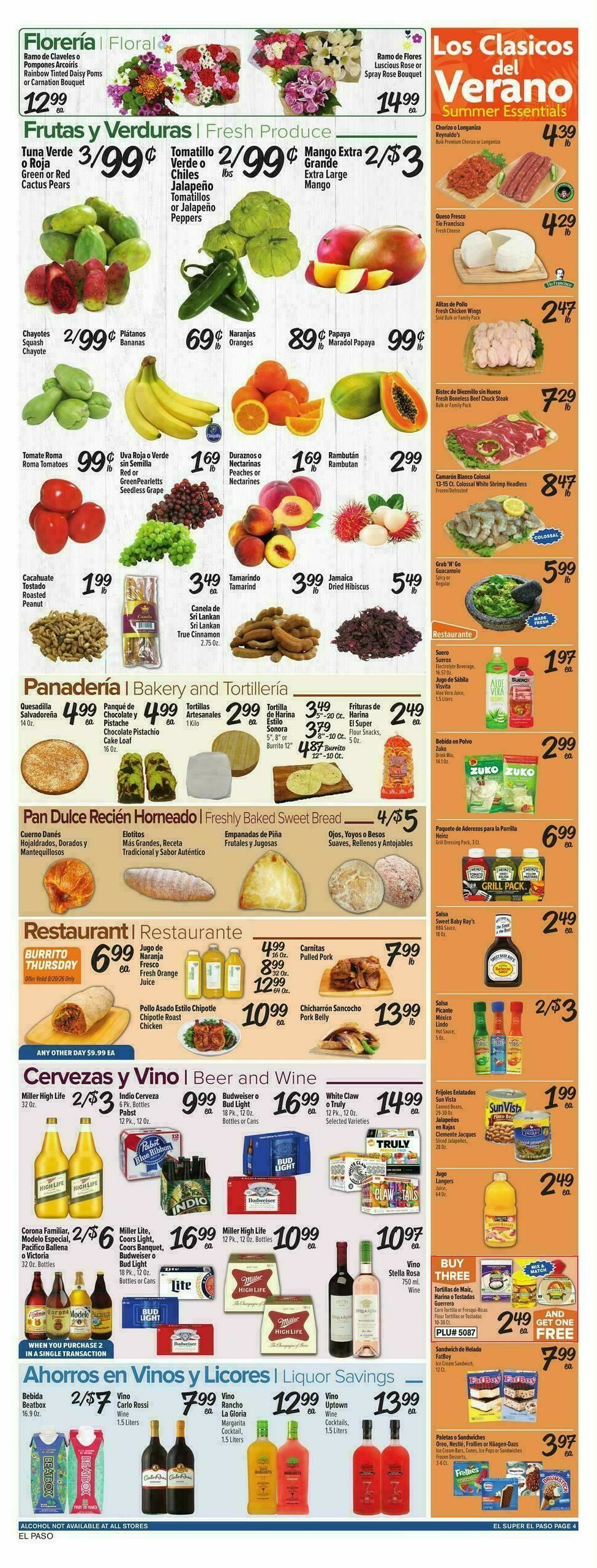 El Super Markets Weekly Ad from August 19