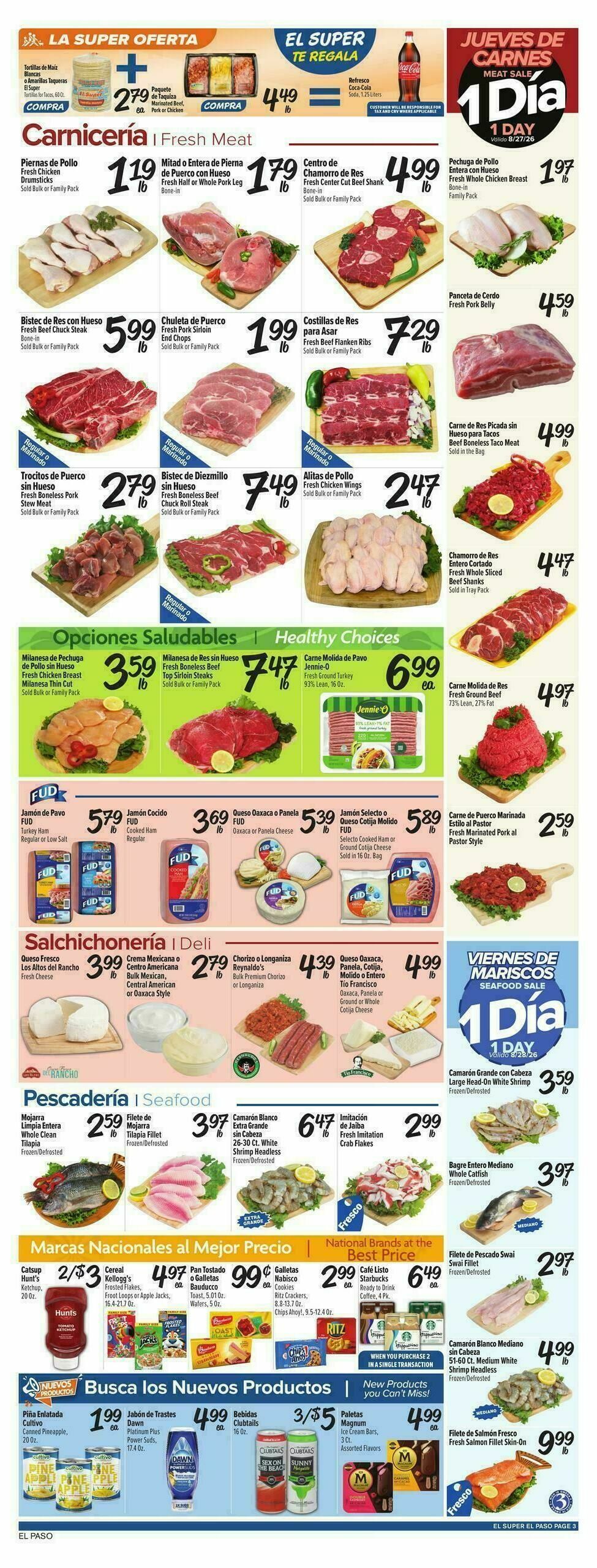 El Super Markets Weekly Ad from August 26