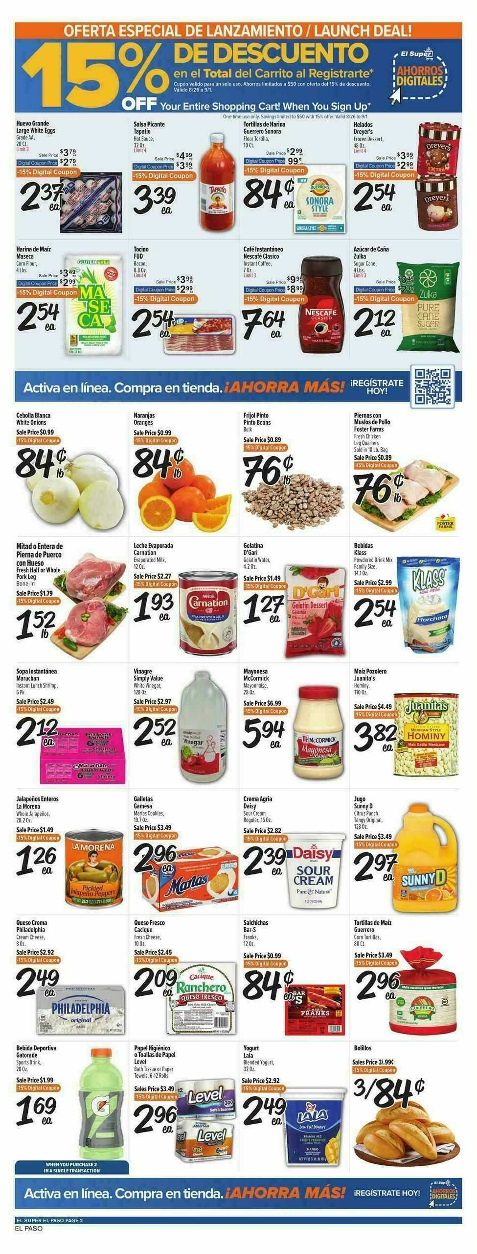El Super Markets Weekly Ad from August 26