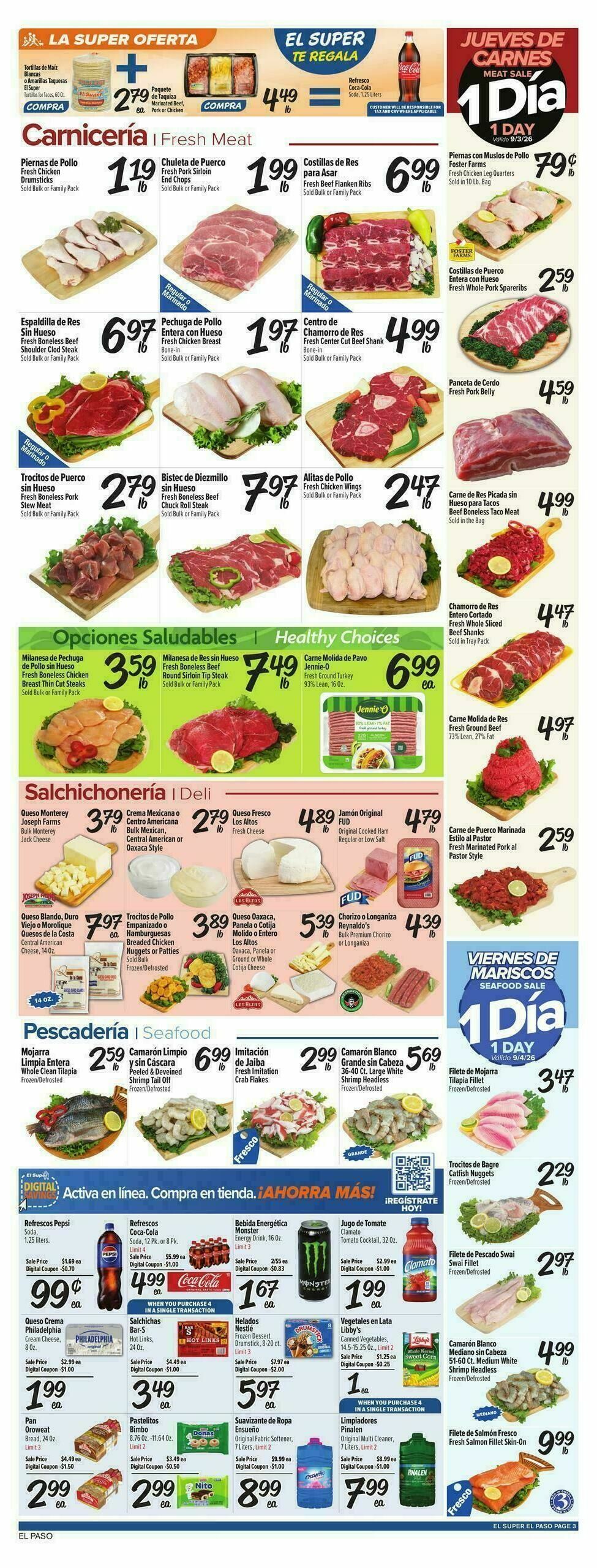 El Super Markets Weekly Ad from September 2