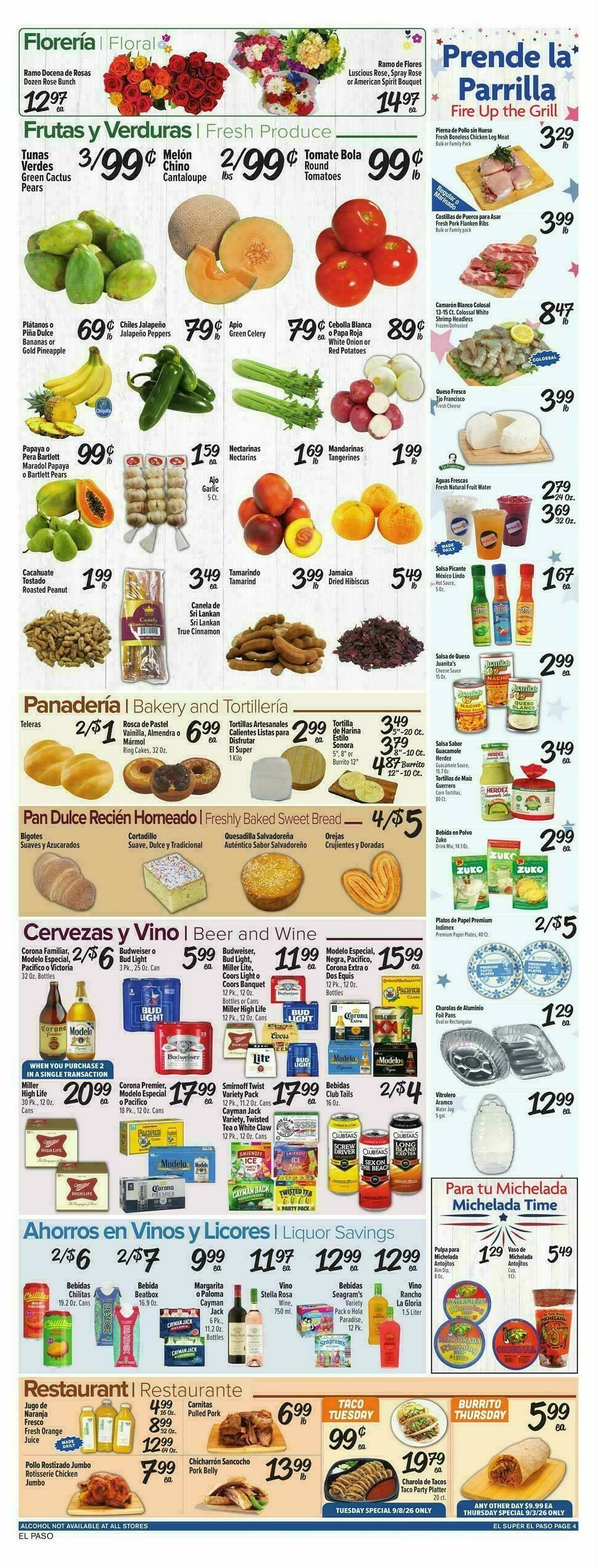 El Super Markets Weekly Ad from September 2