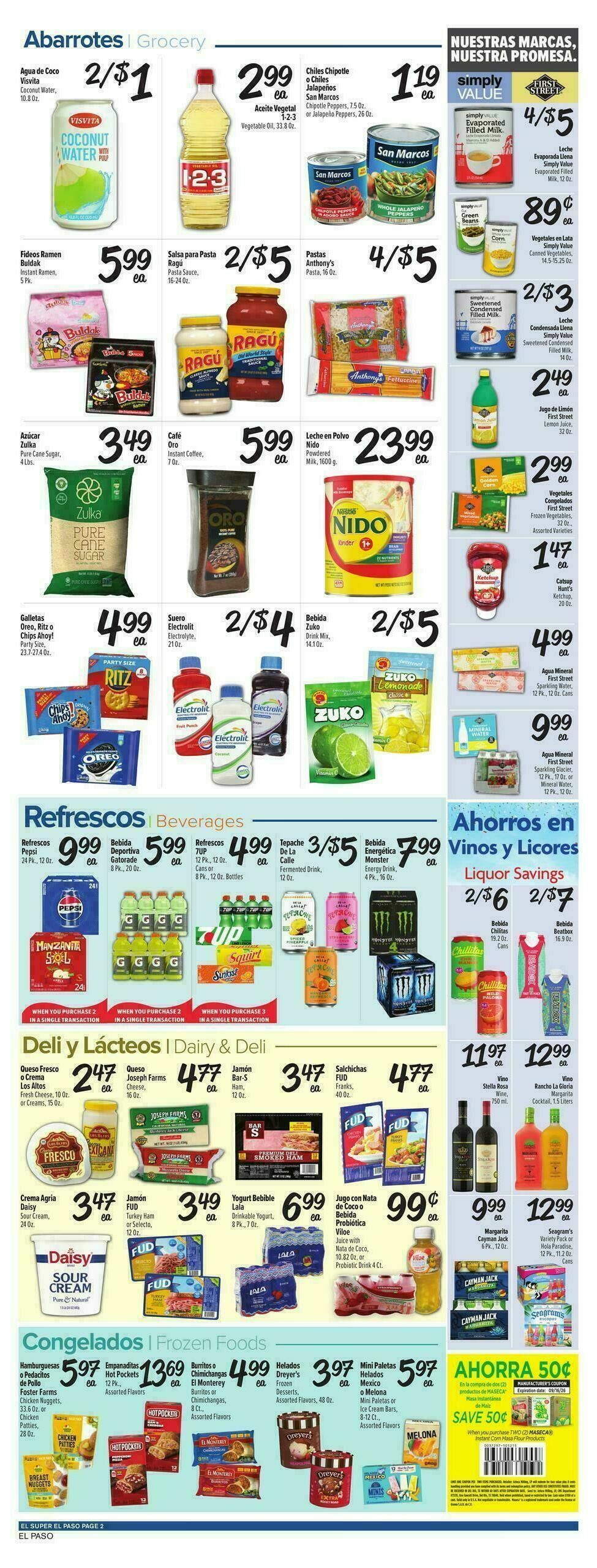El Super Markets Weekly Ad from September 9