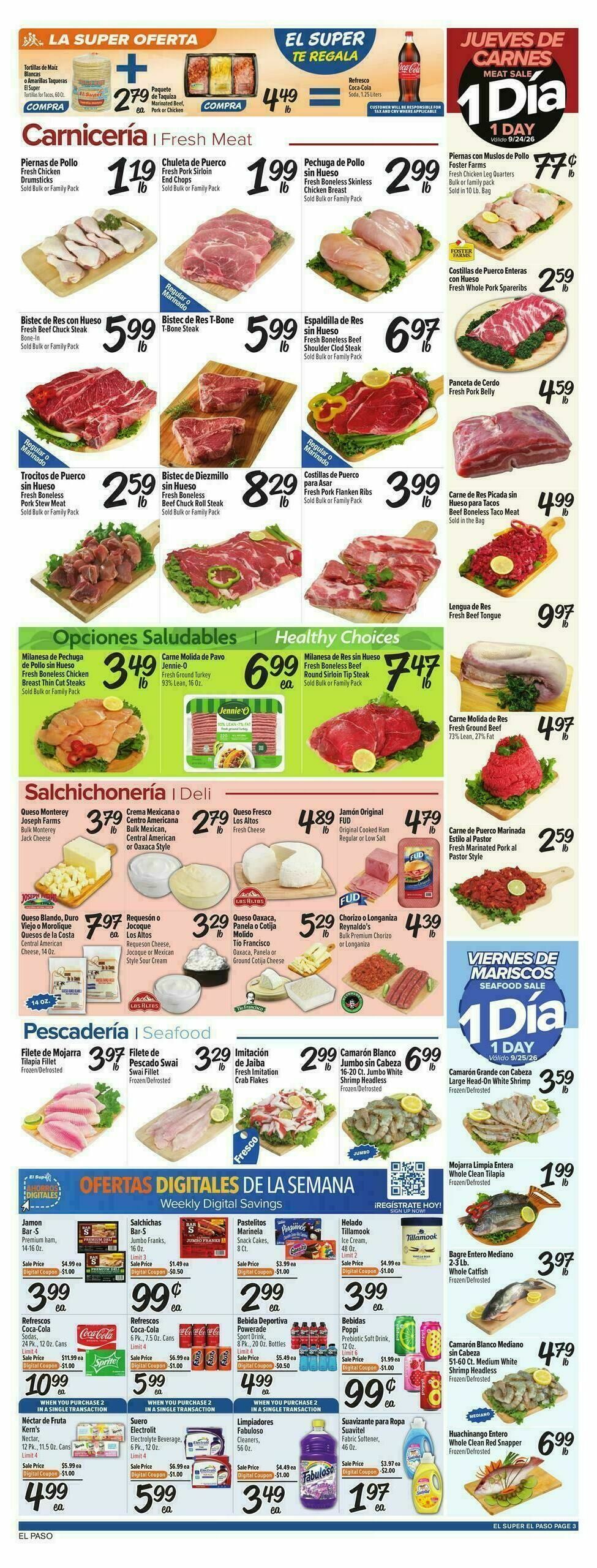 El Super Markets Weekly Ad from September 23