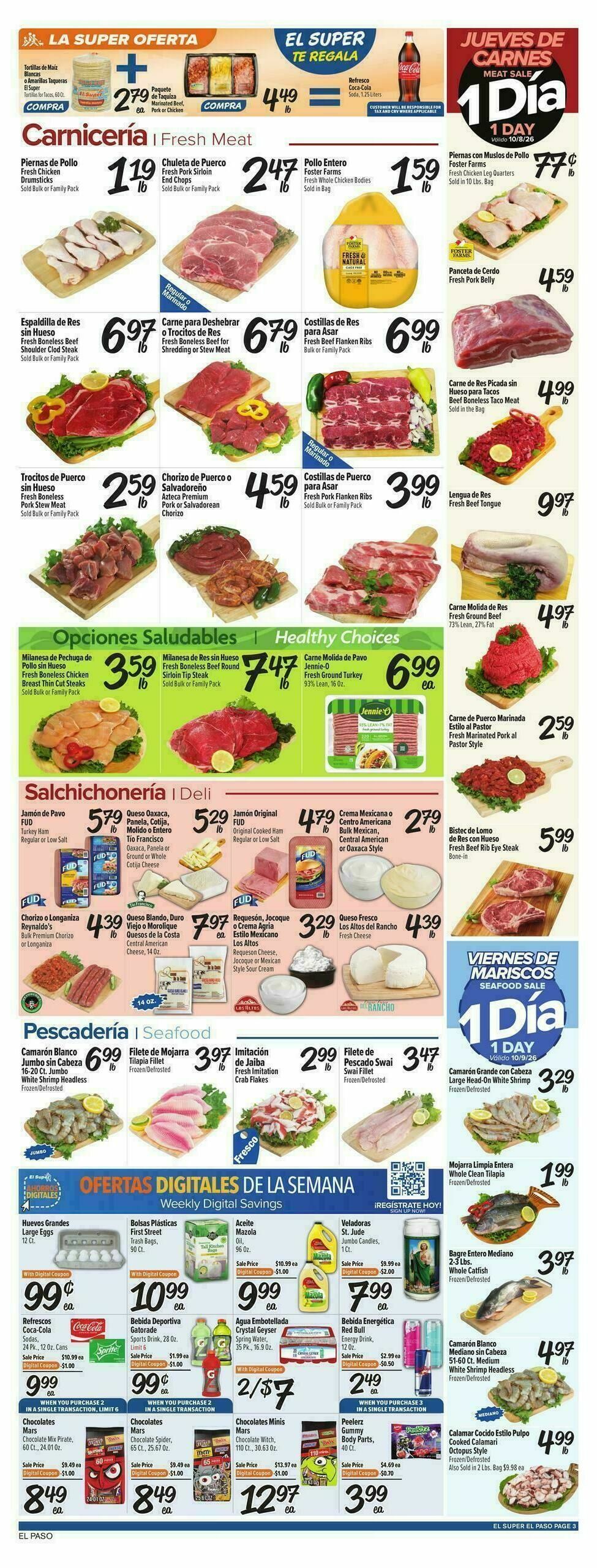 El Super Markets Weekly Ad from October 7