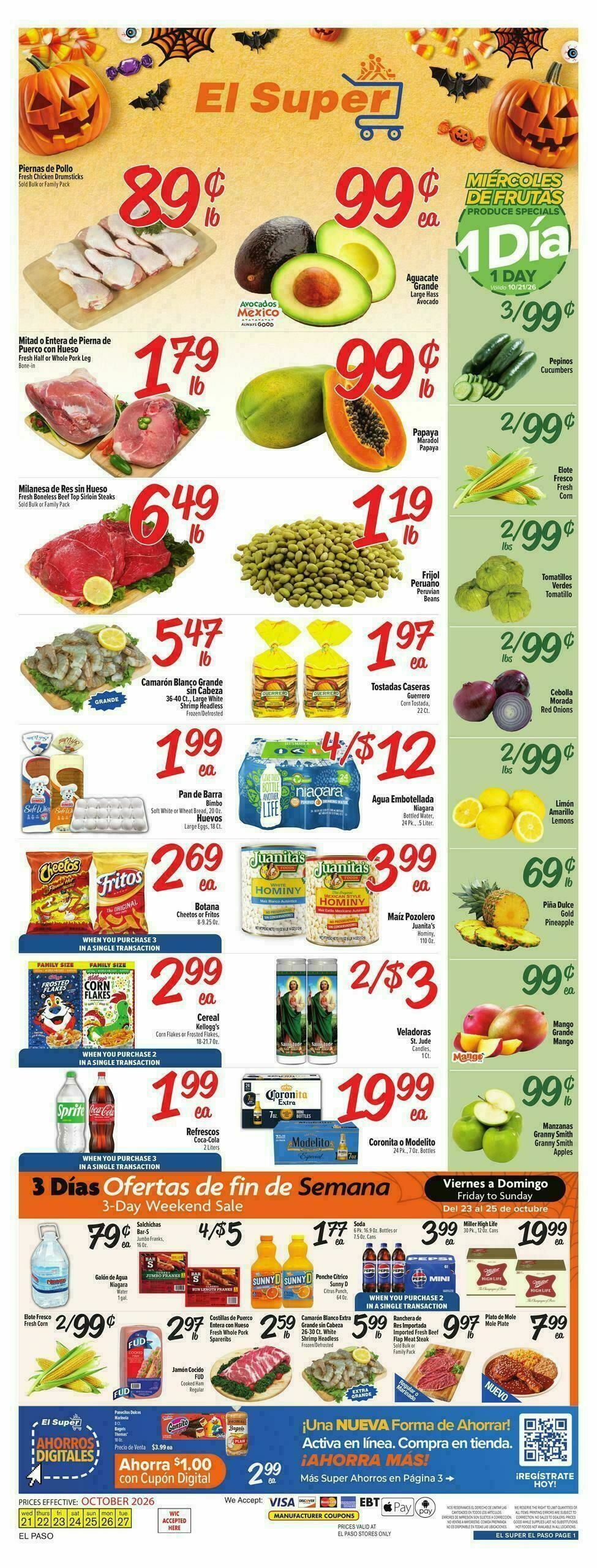 El Super Markets Weekly Ad from October 21