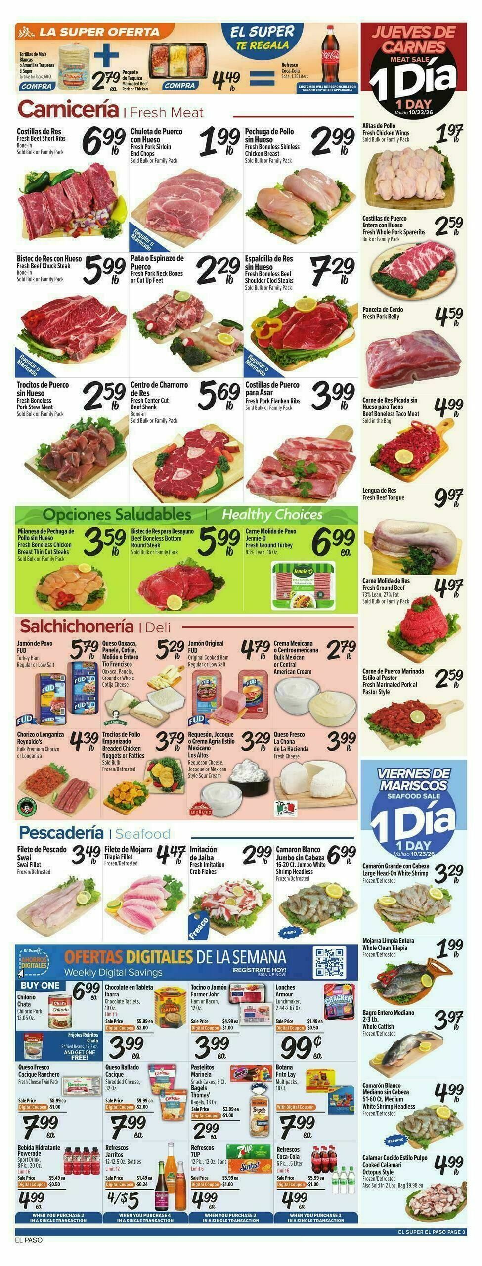 El Super Markets Weekly Ad from October 21