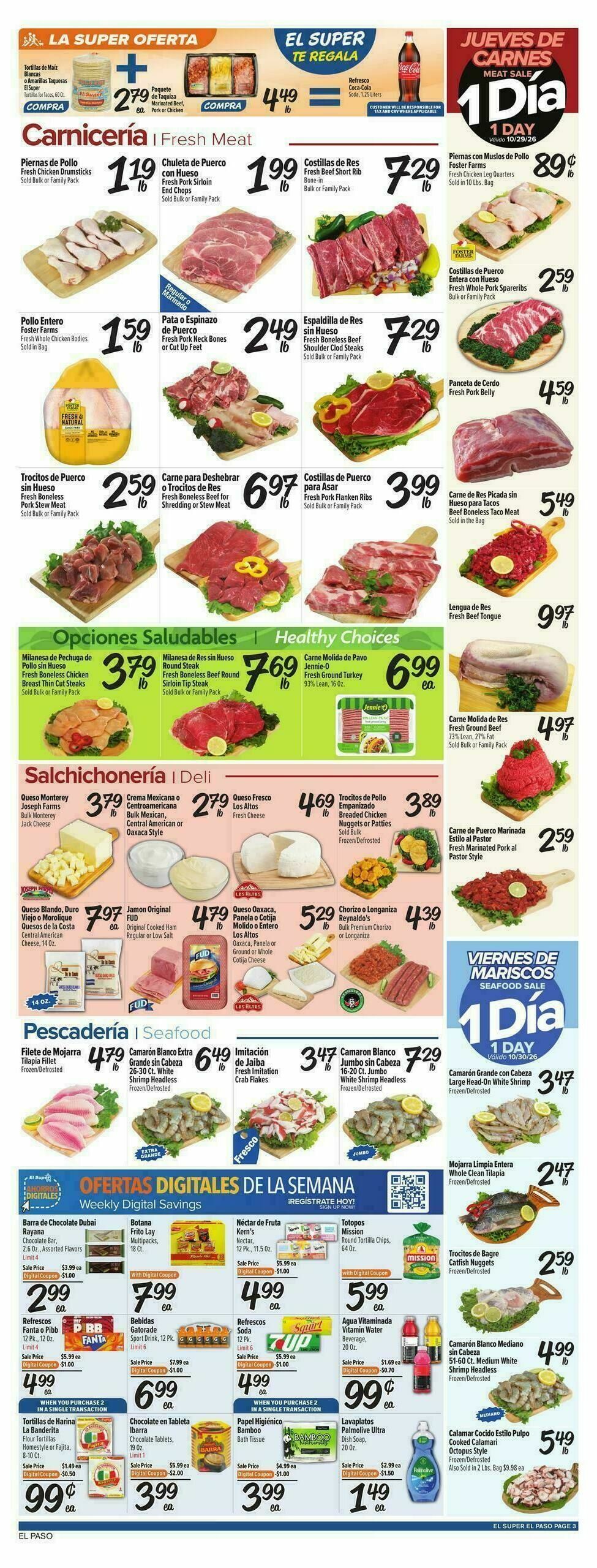 El Super Markets Weekly Ad from October 28