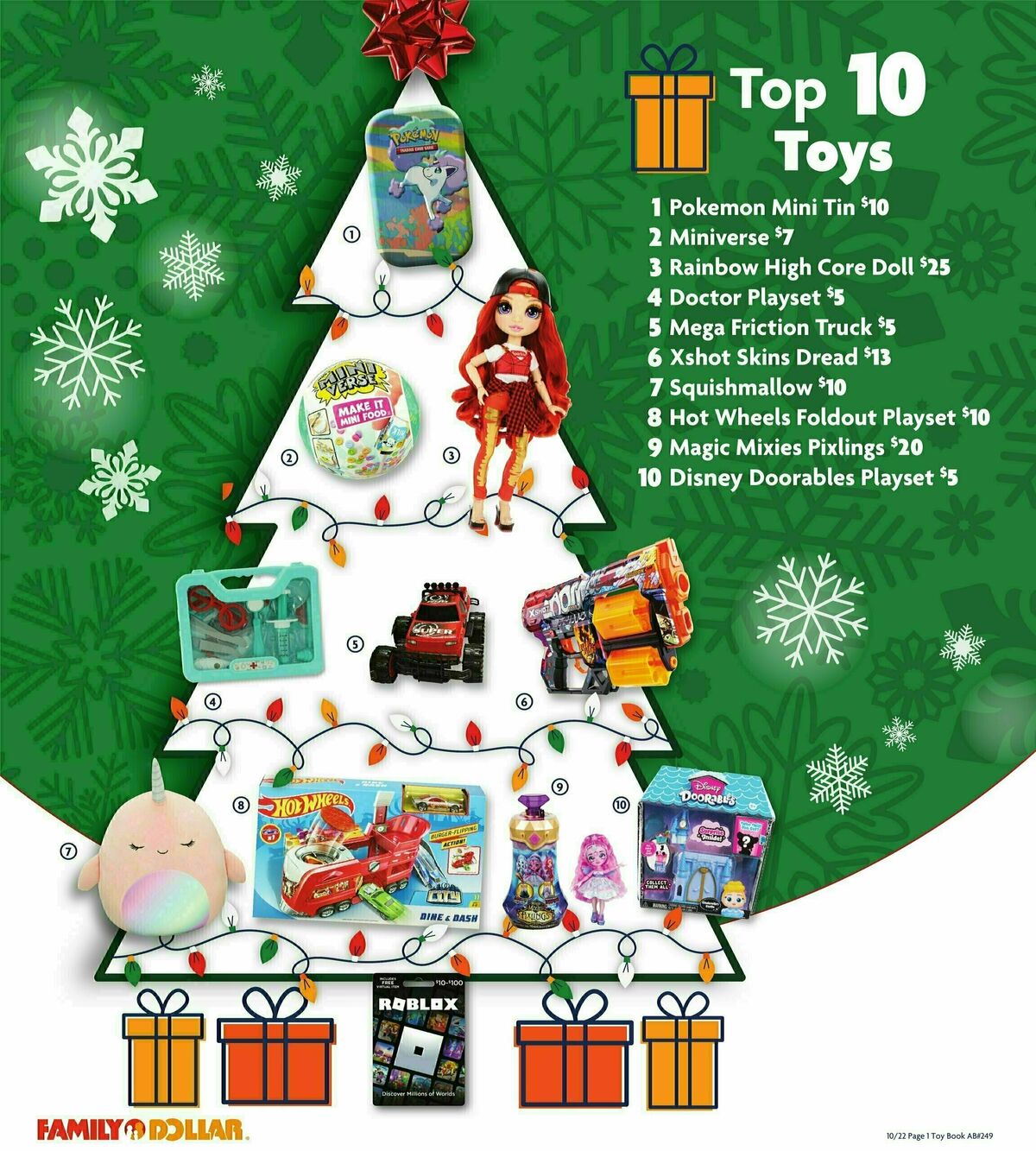 Family Dollar Holiday Toy Guide Weekly Ad from October 22