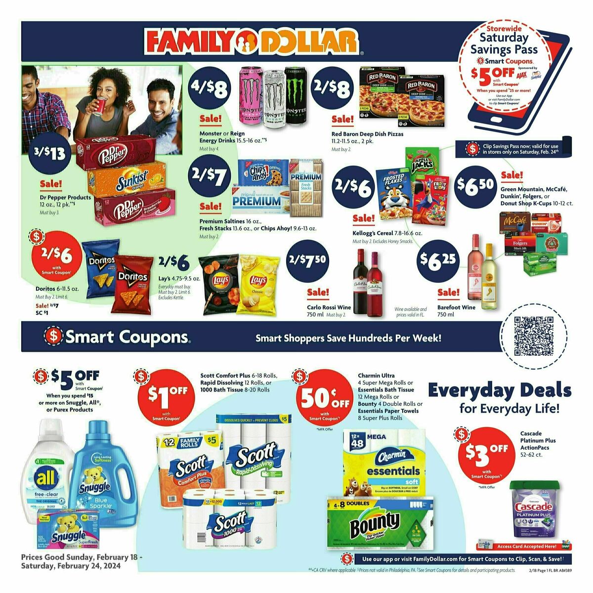 Family Dollar Weekly Ad from February 18
