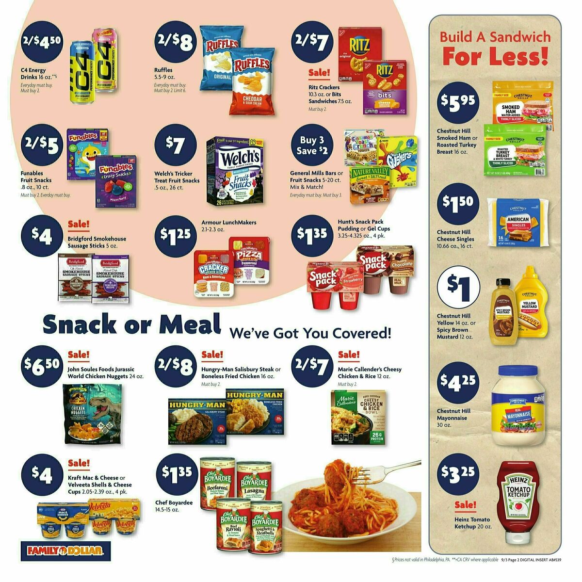 Family Dollar Weekly Ad from September 3