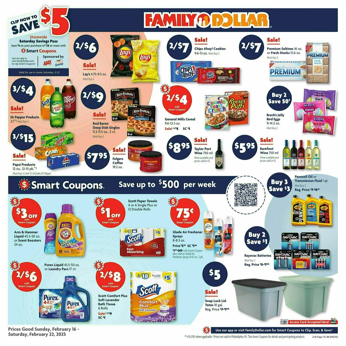 Family Dollar Weekly Ad from February 16