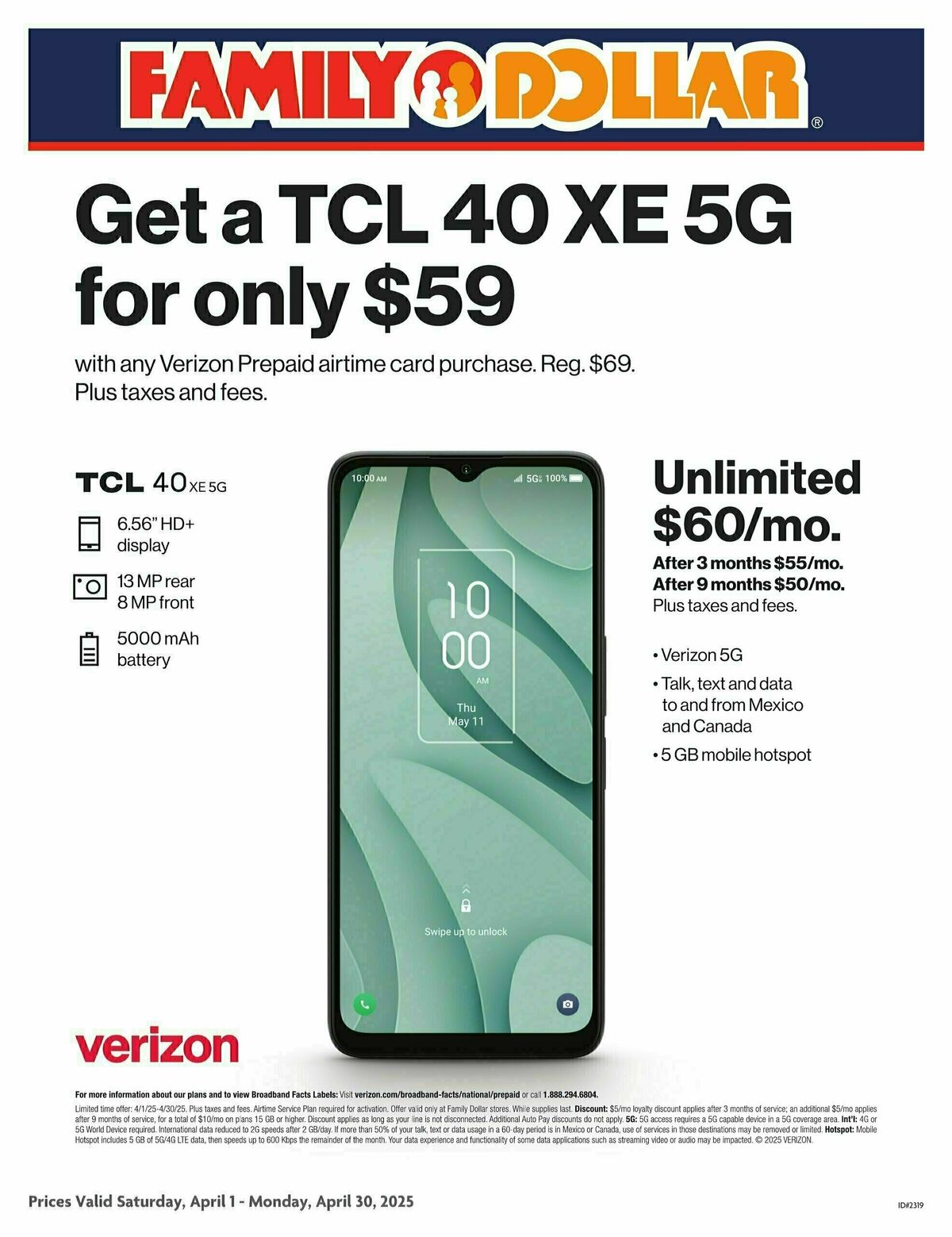 Family Dollar Phone Ad Weekly Ad from April 1