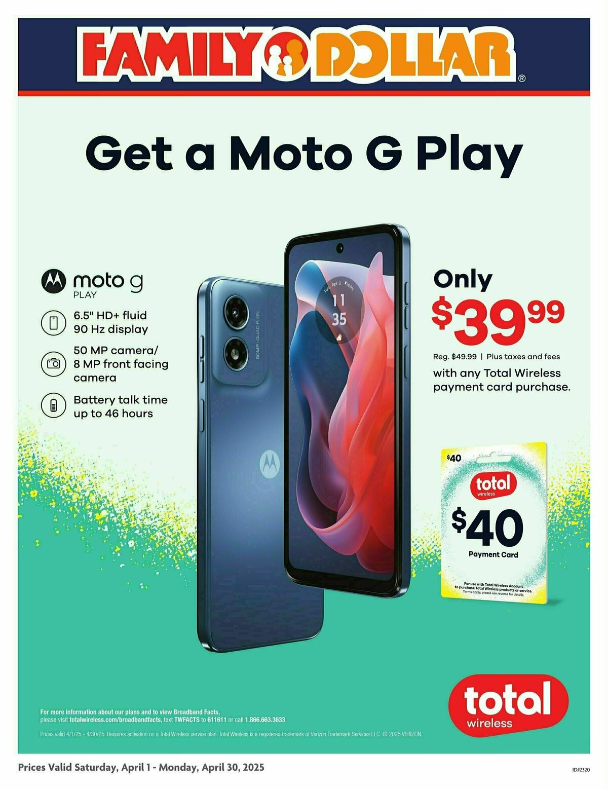 Family Dollar Phone Ad Weekly Ad from April 1