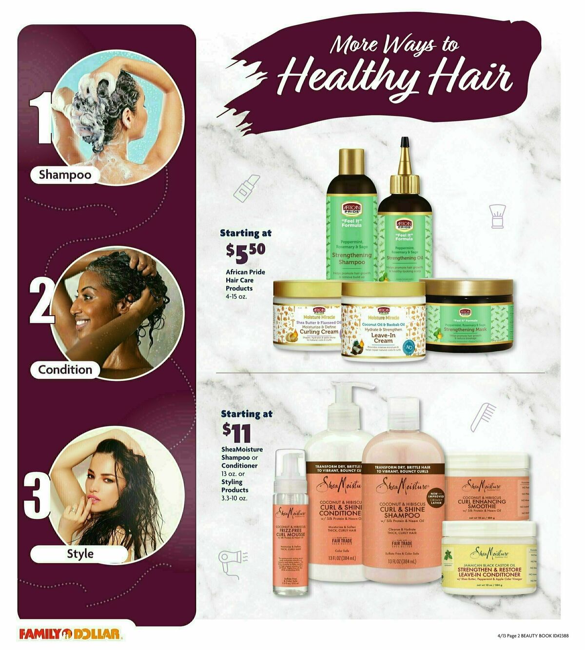 Family Dollar Beauty Book Weekly Ad from April 13