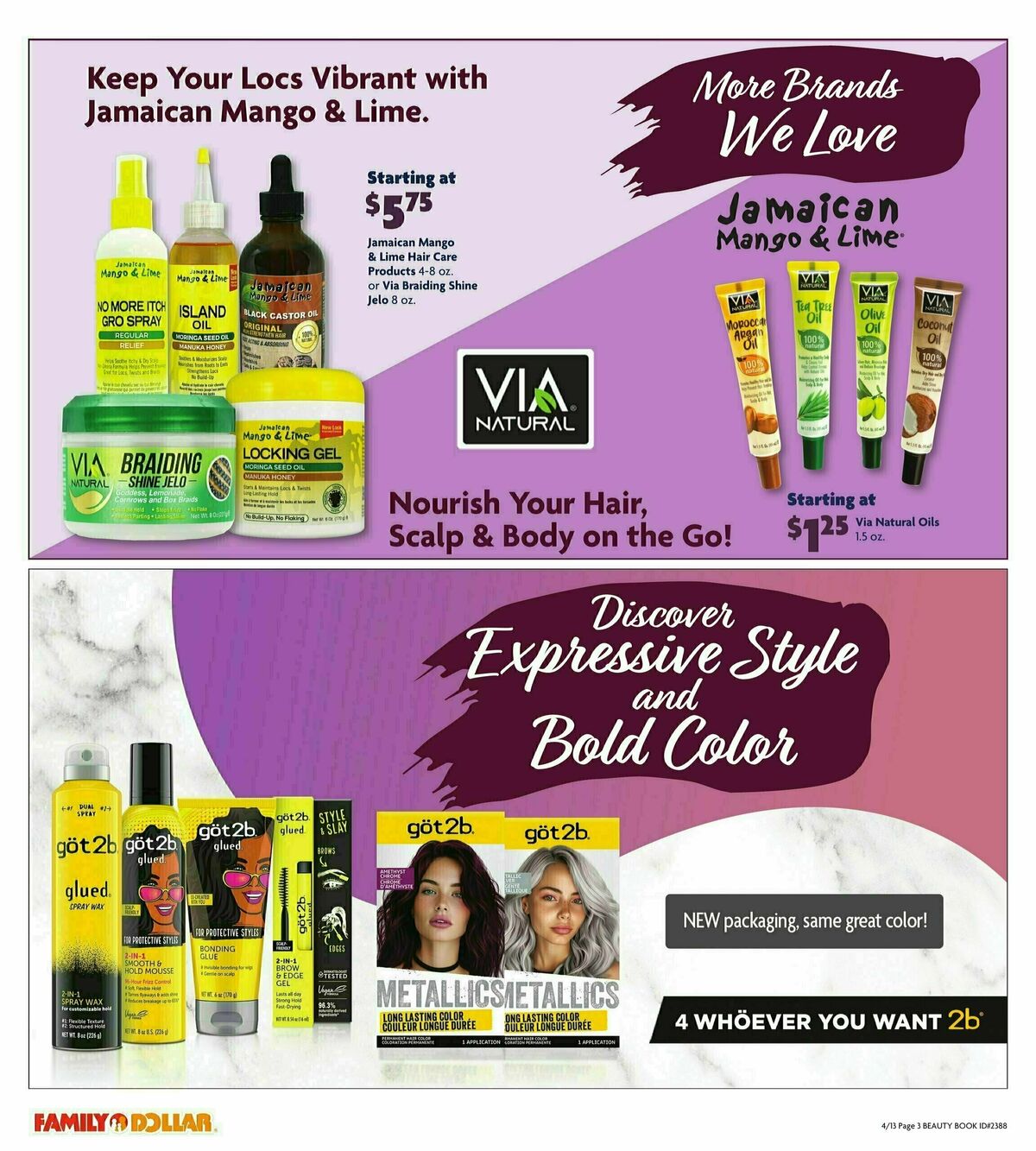 Family Dollar Beauty Book Weekly Ad from April 13