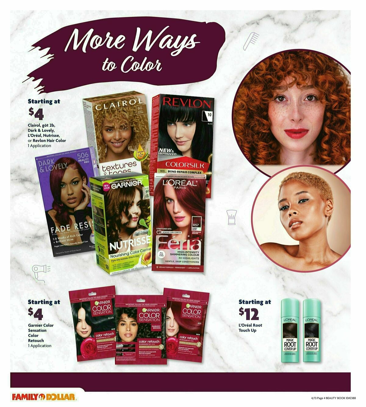Family Dollar Beauty Book Weekly Ad from April 13