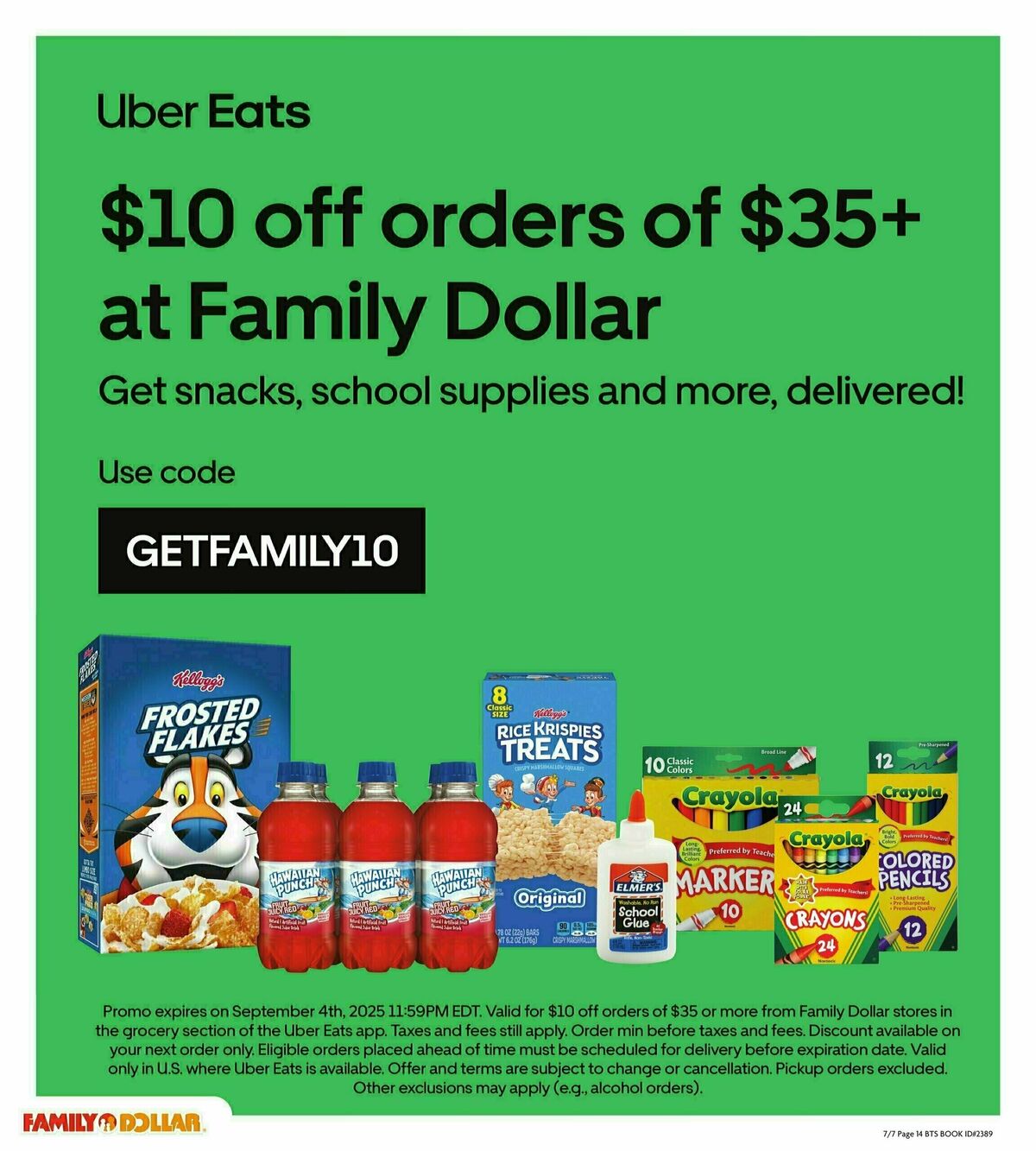 Family Dollar Back To School Book Weekly Ad from July 7