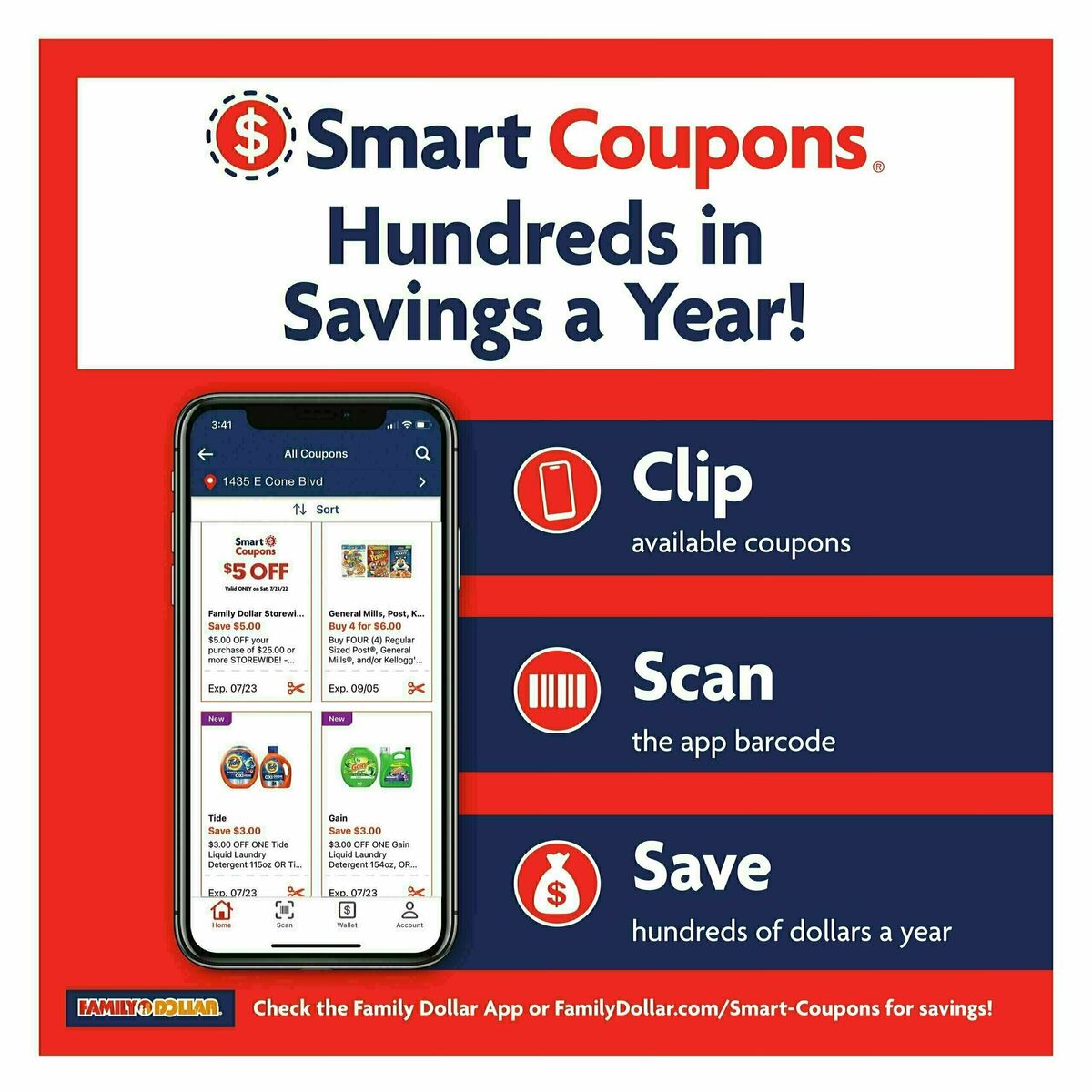 Family Dollar Back To School Book Weekly Ad from July 7