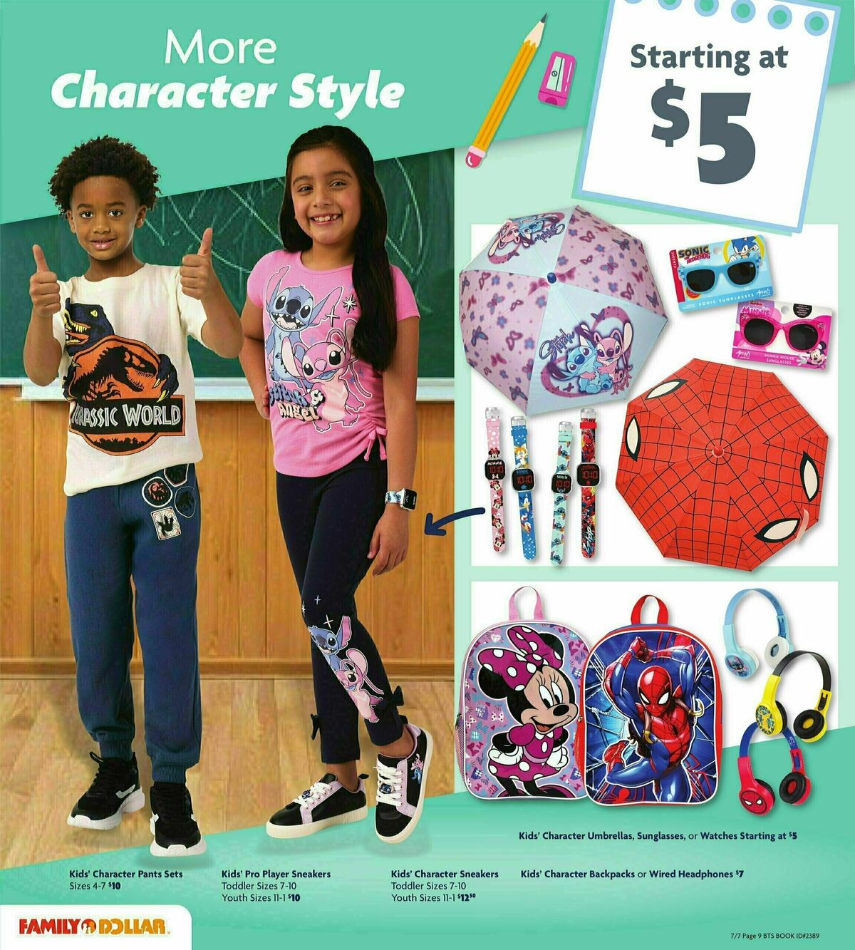 Family Dollar Back To School Book Weekly Ad from July 7