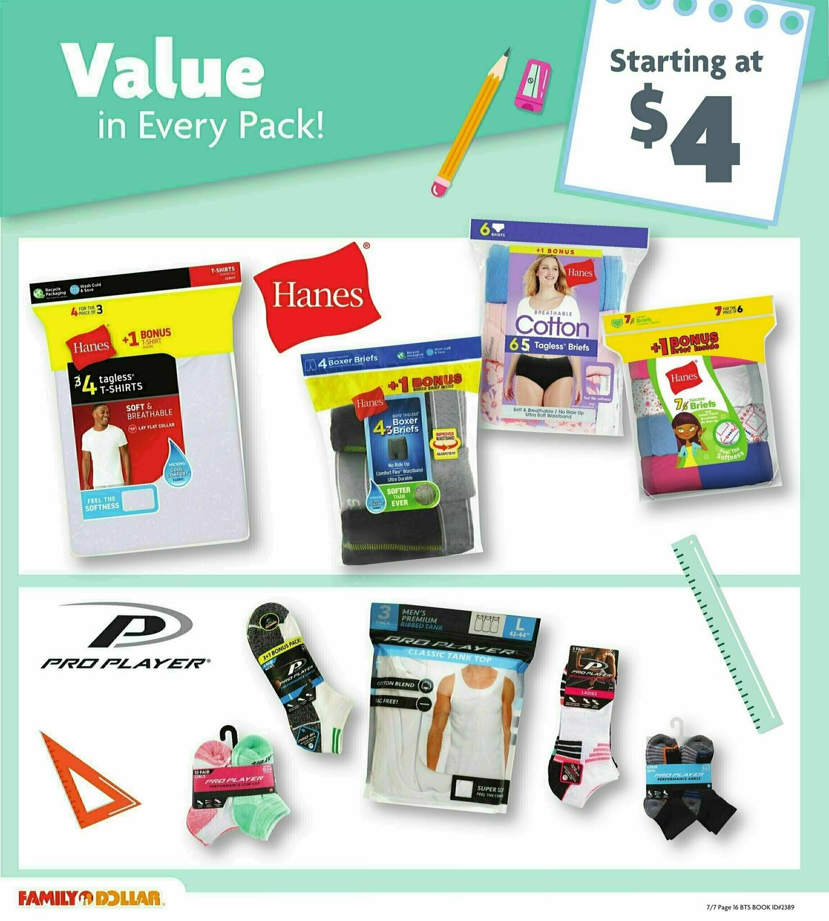 Family Dollar Back To School Book Weekly Ad from July 7