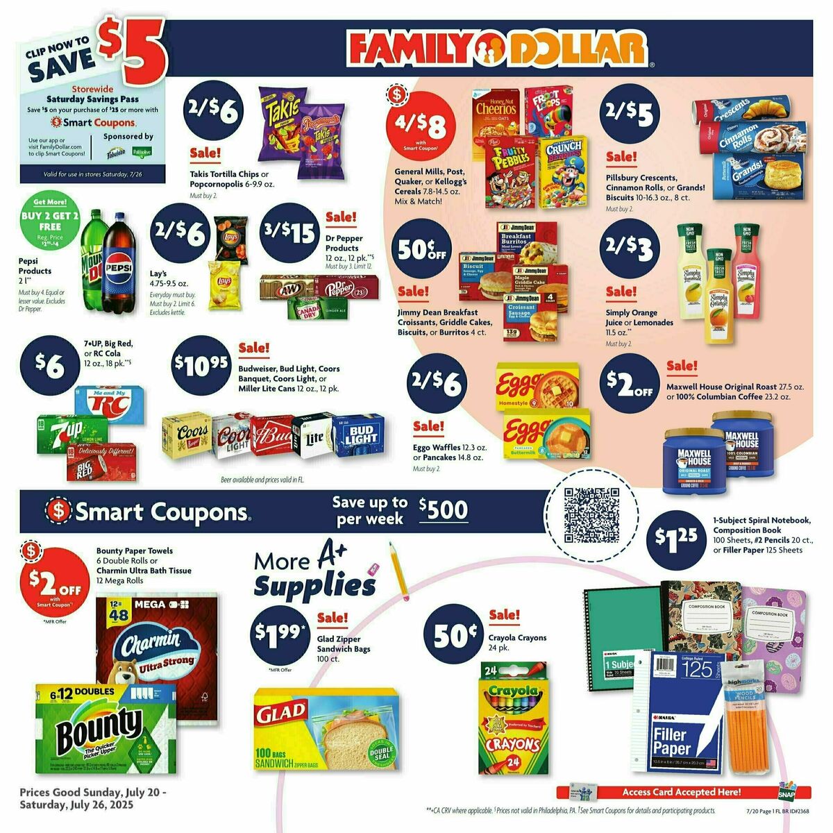 Family Dollar Weekly Ad from July 20