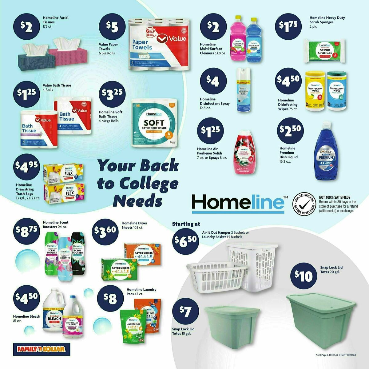 Family Dollar Weekly Ad from July 20