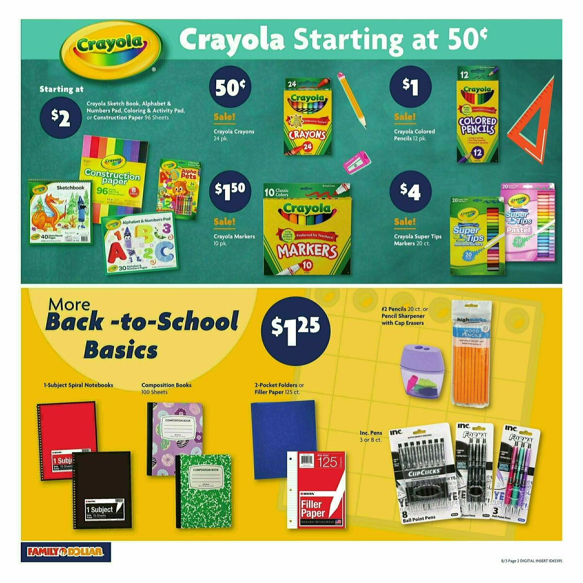 Family Dollar Weekly Ad from August 3