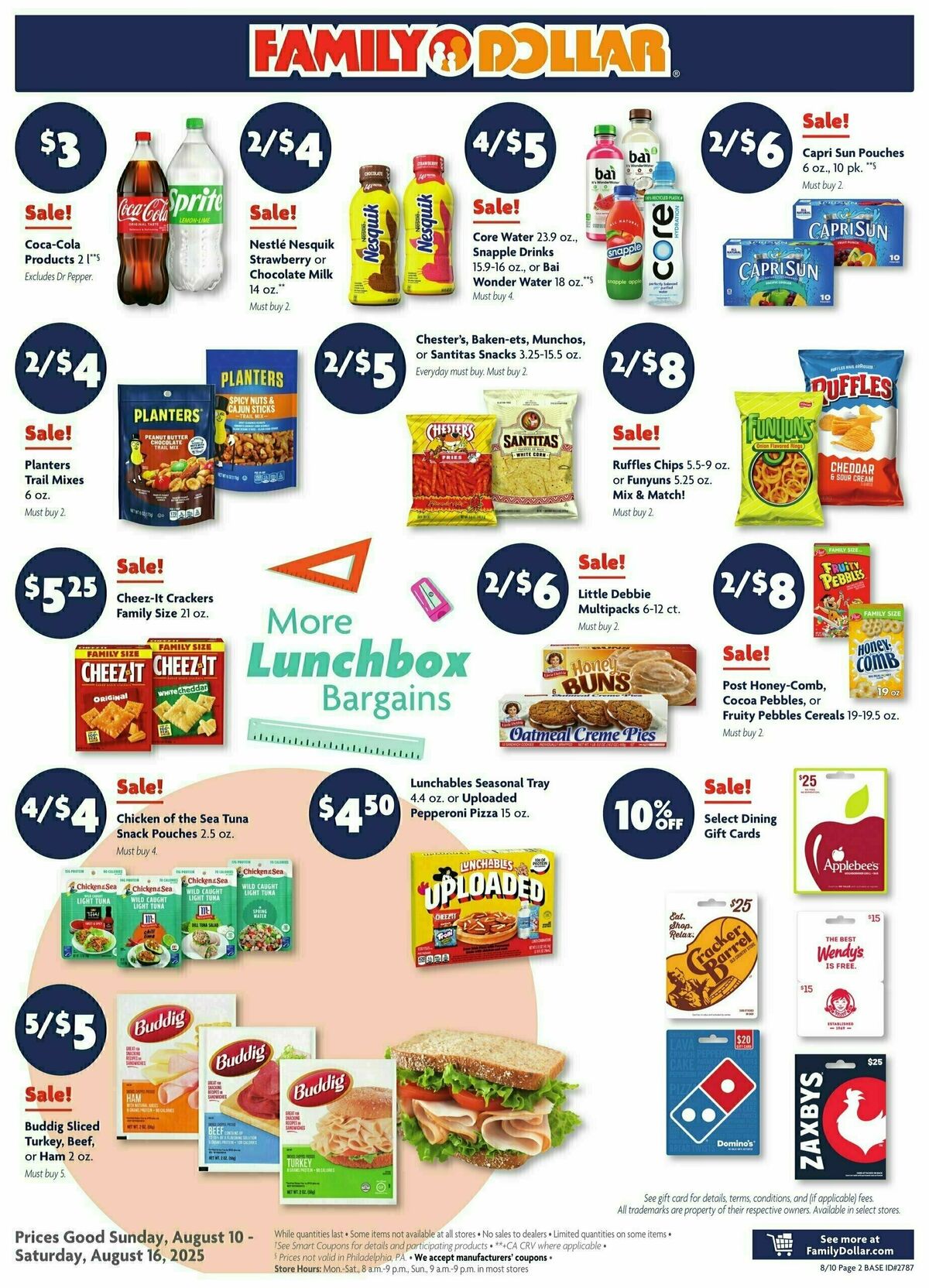 Family Dollar Weekly Ad from August 10