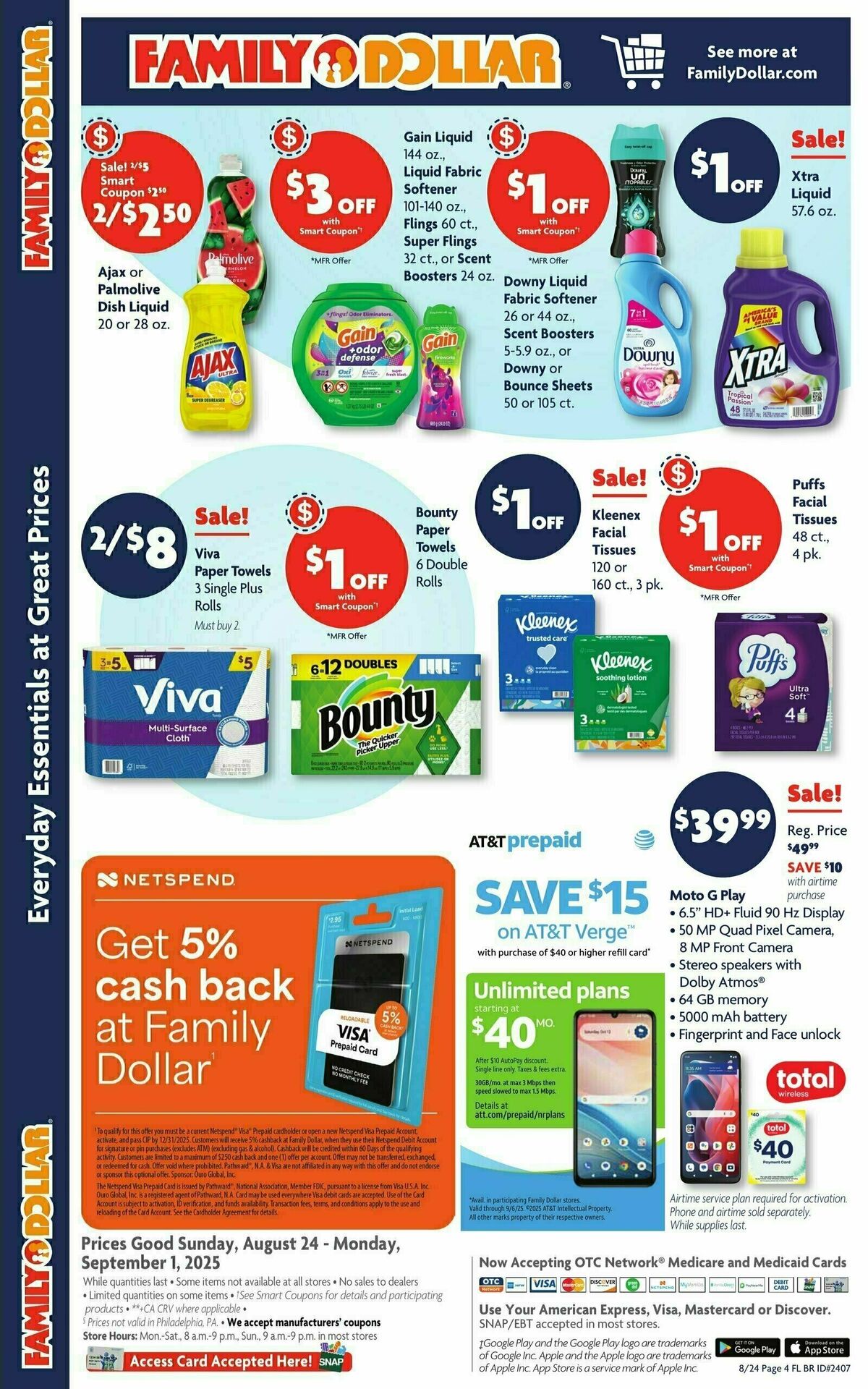 Family Dollar Weekly Ad from August 24