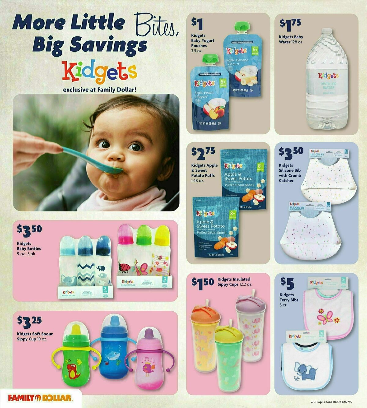Family Dollar Baby Book Weekly Ad from September 1