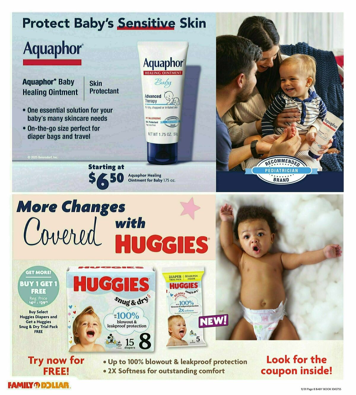 Family Dollar Baby Book Weekly Ad from September 1