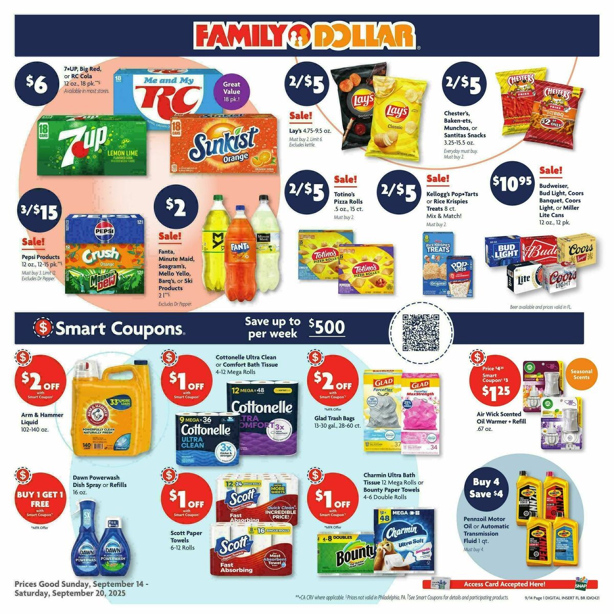 Family Dollar Weekly Ad from September 14