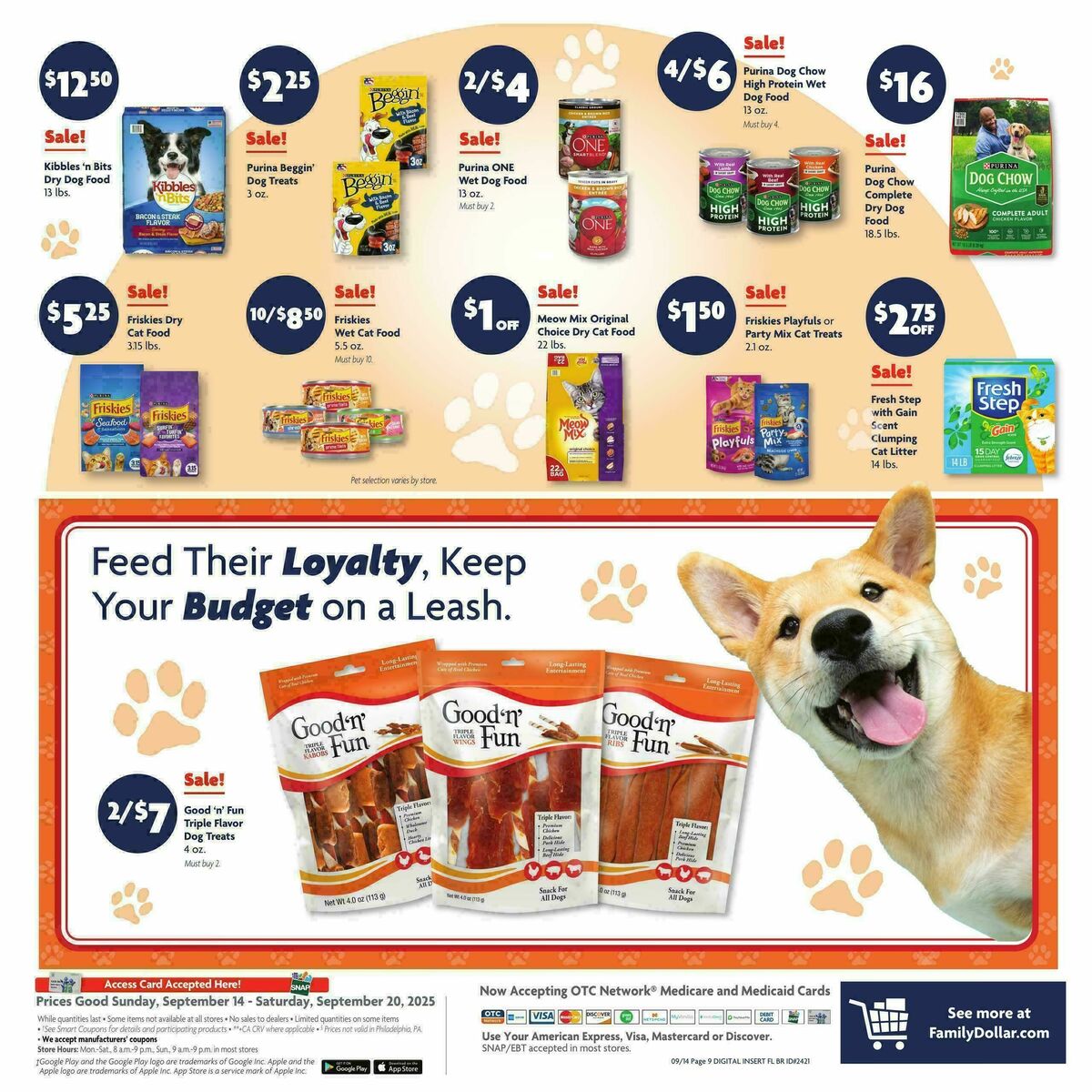 Family Dollar Weekly Ad from September 14
